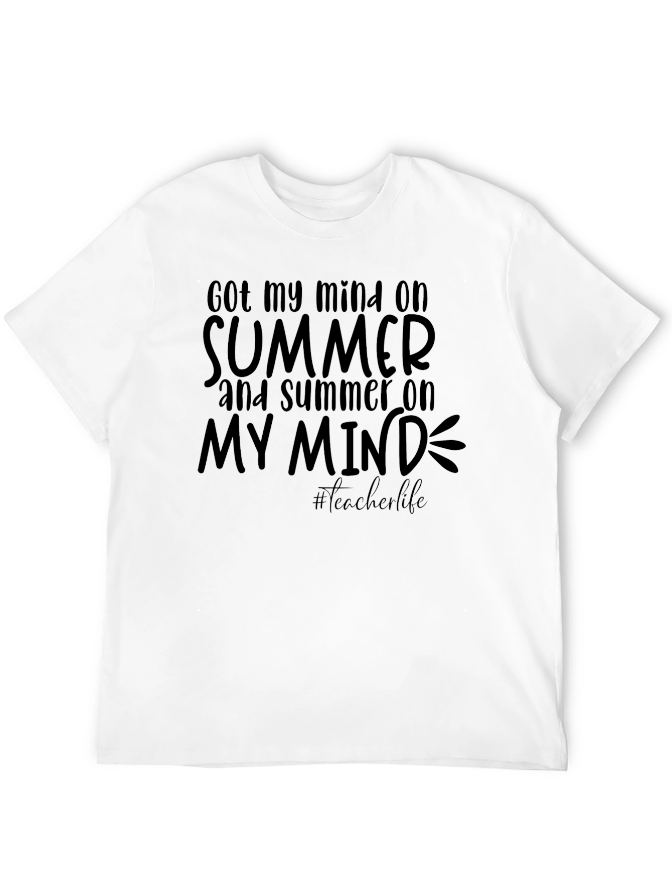 Summer Mind Black Tee