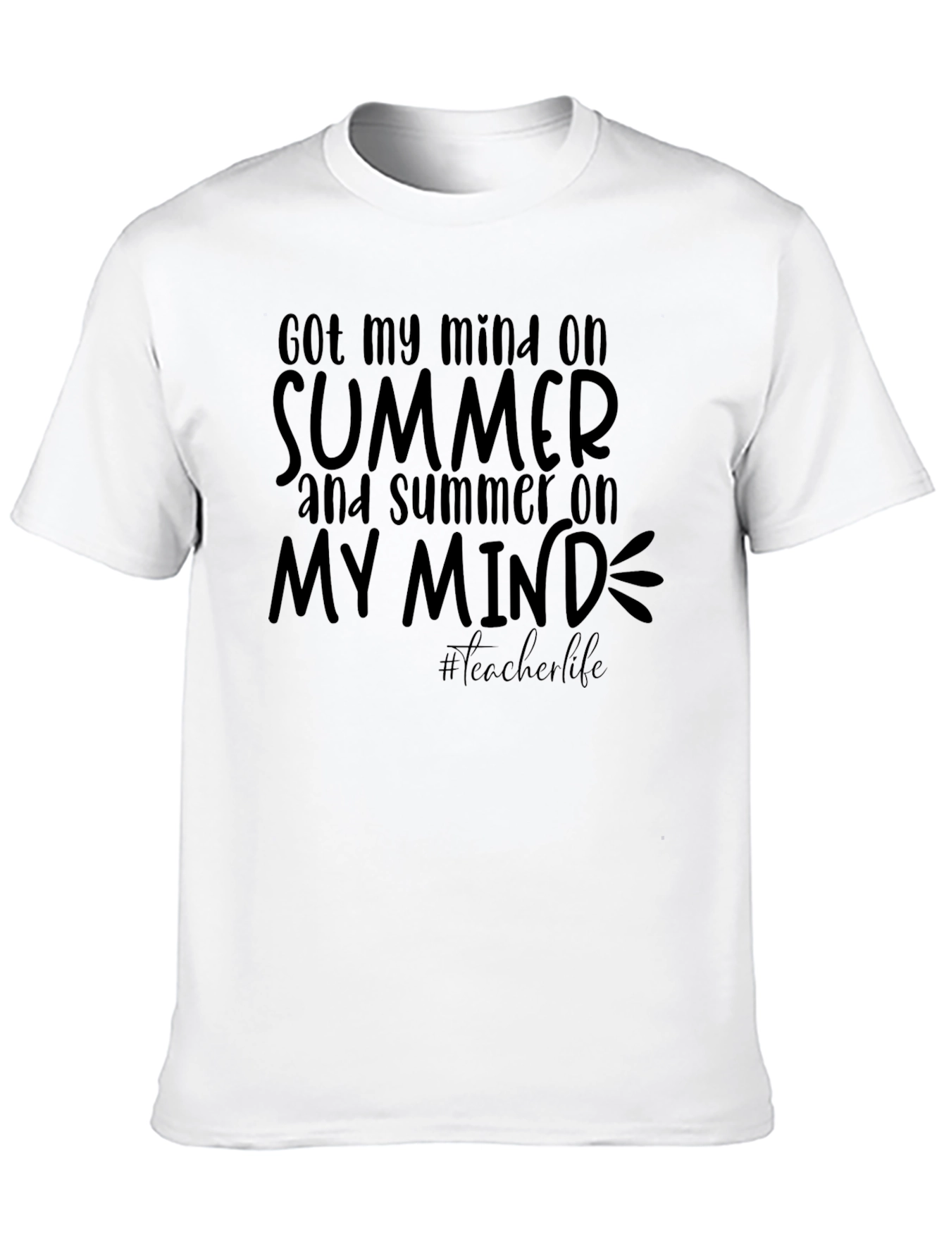 Summer Mind Black Tee
