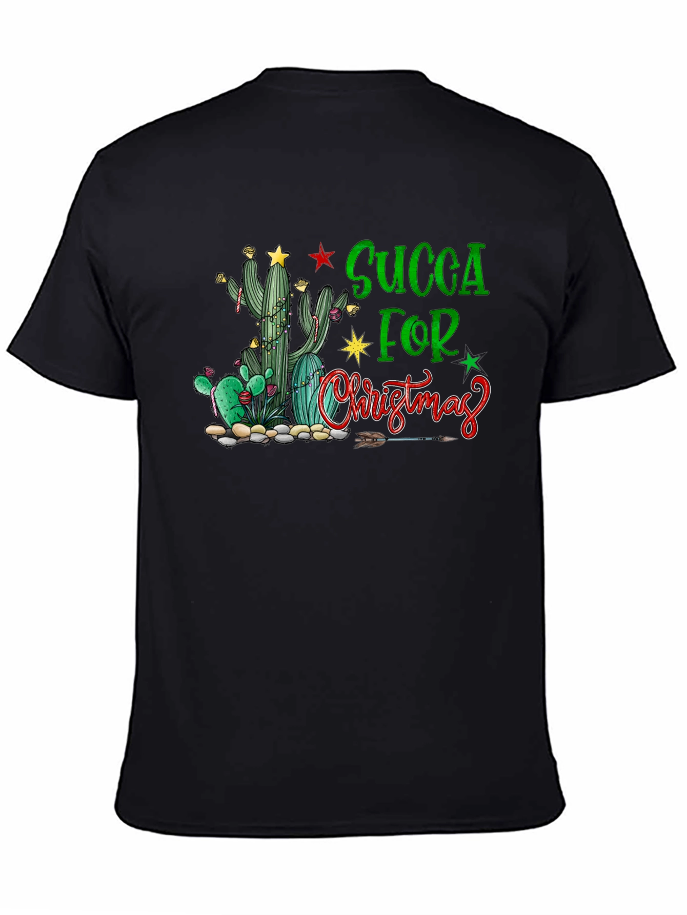 Succa For Christmas T-Shirt - Cactus Holiday Tee