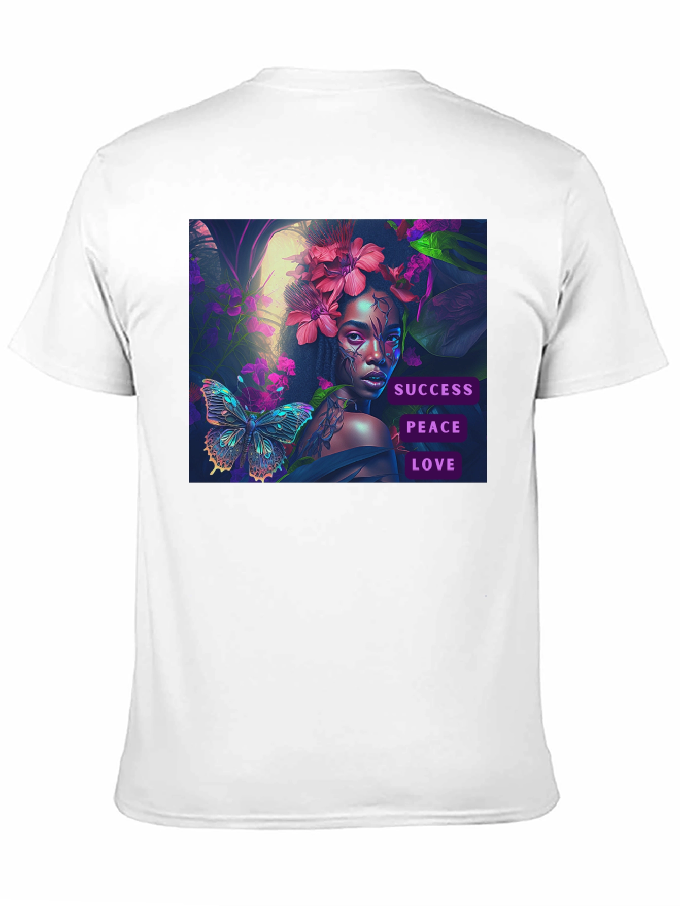Success Peace Love Black T-Shirt