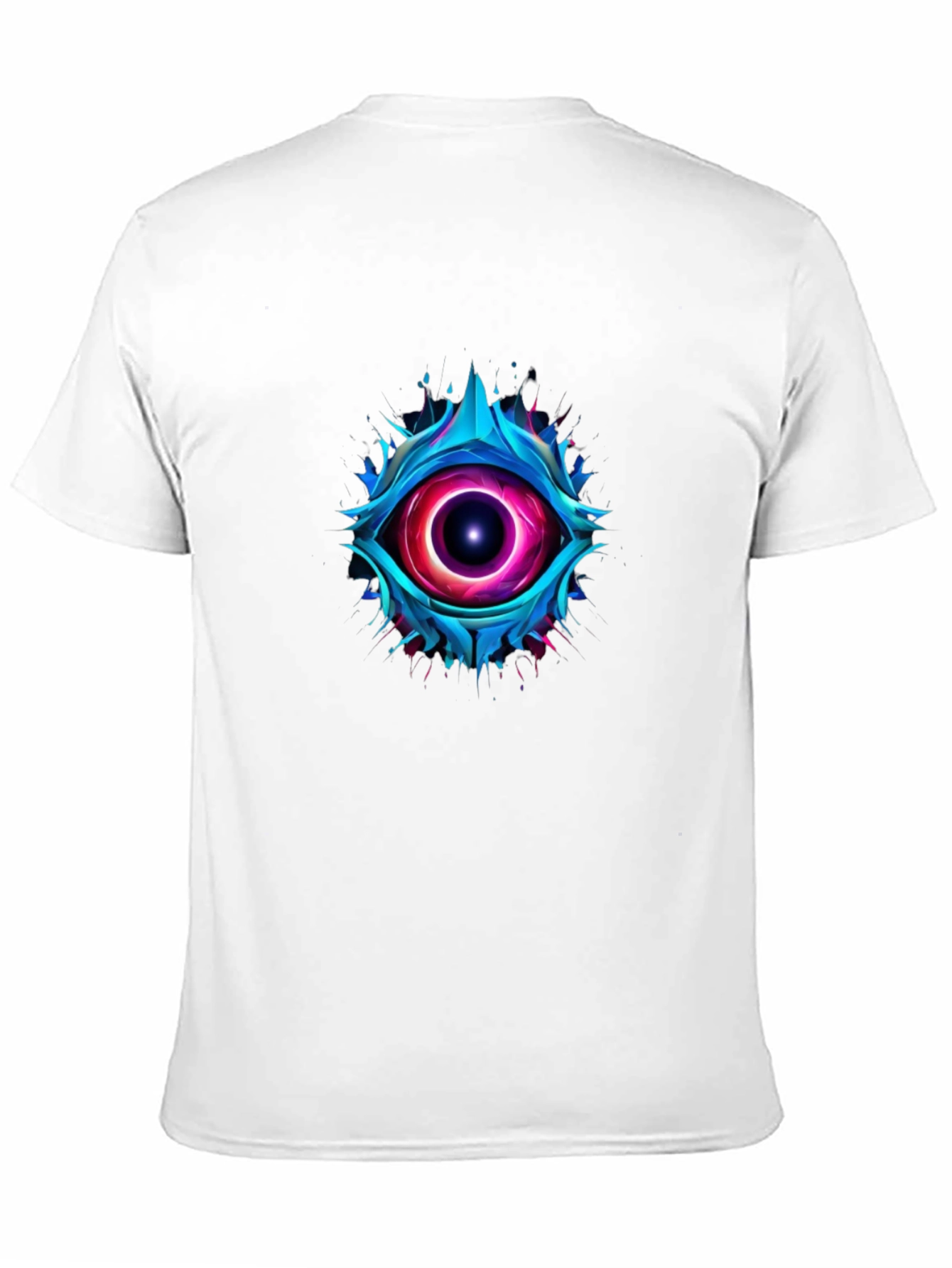 Abstract Eye Graphic T-Shirt - Mens Black Tee