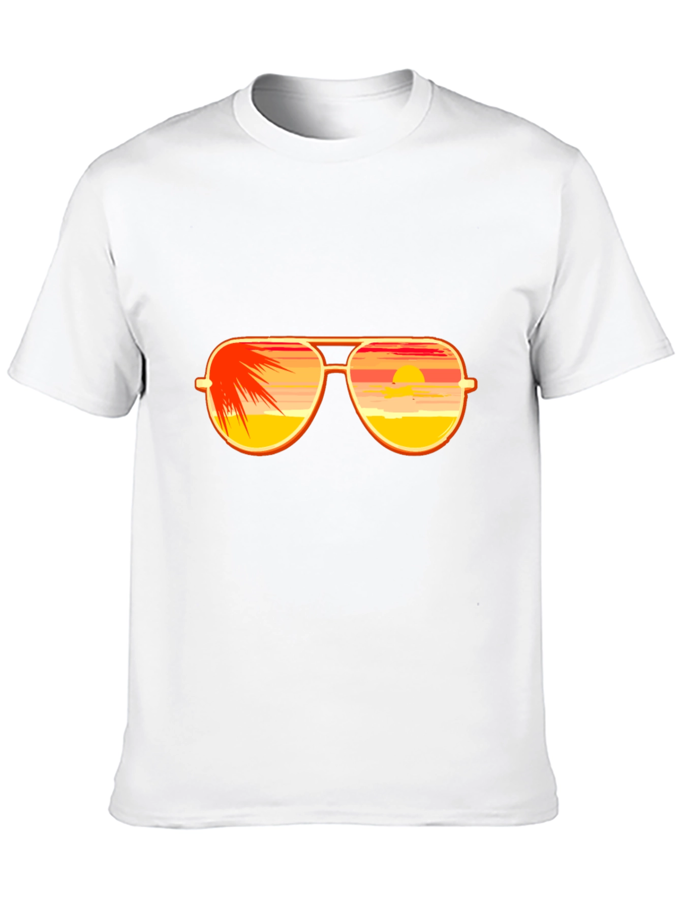 Sunset Sunglasses Graphic T-Shirt - Black Cotton Tee
