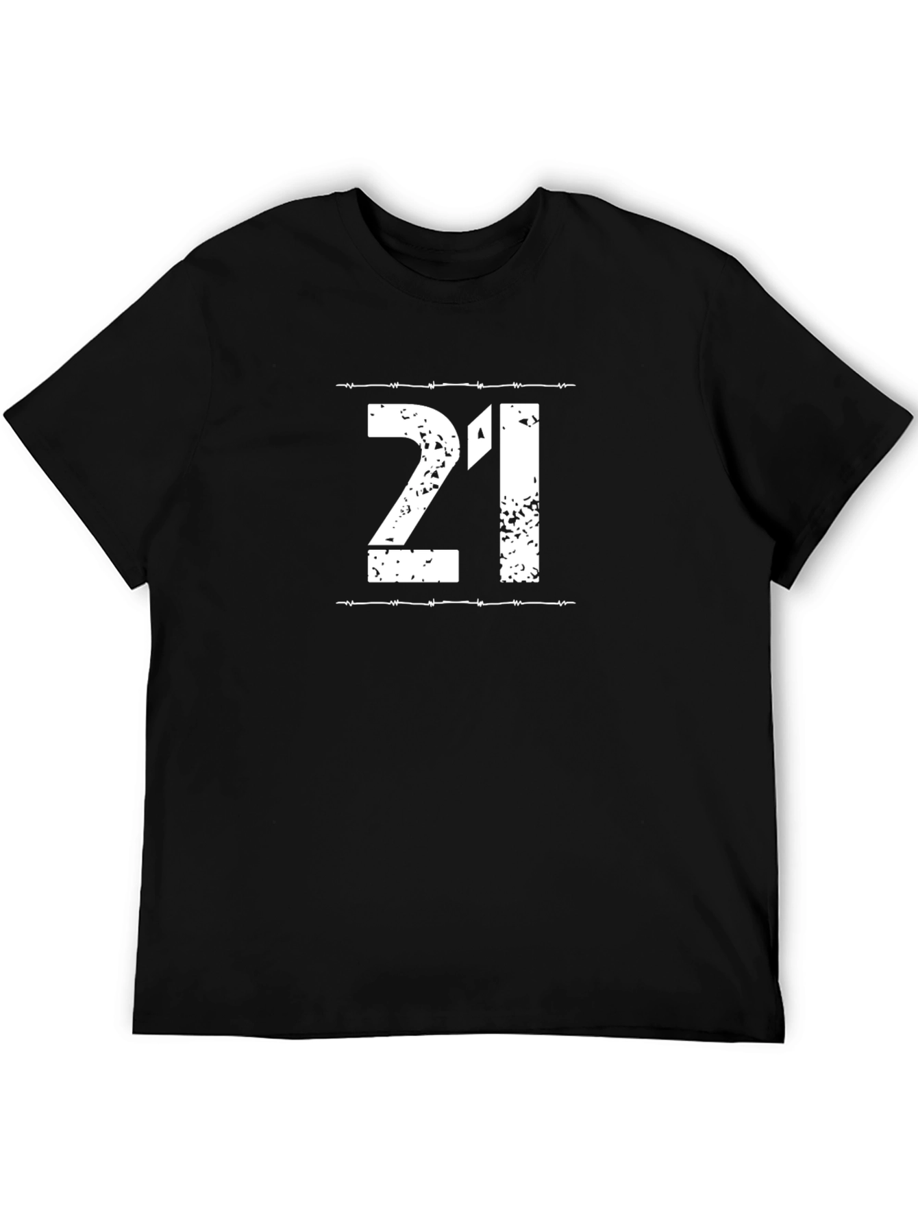 21st Birthday Barbed Wire Graphic Tee