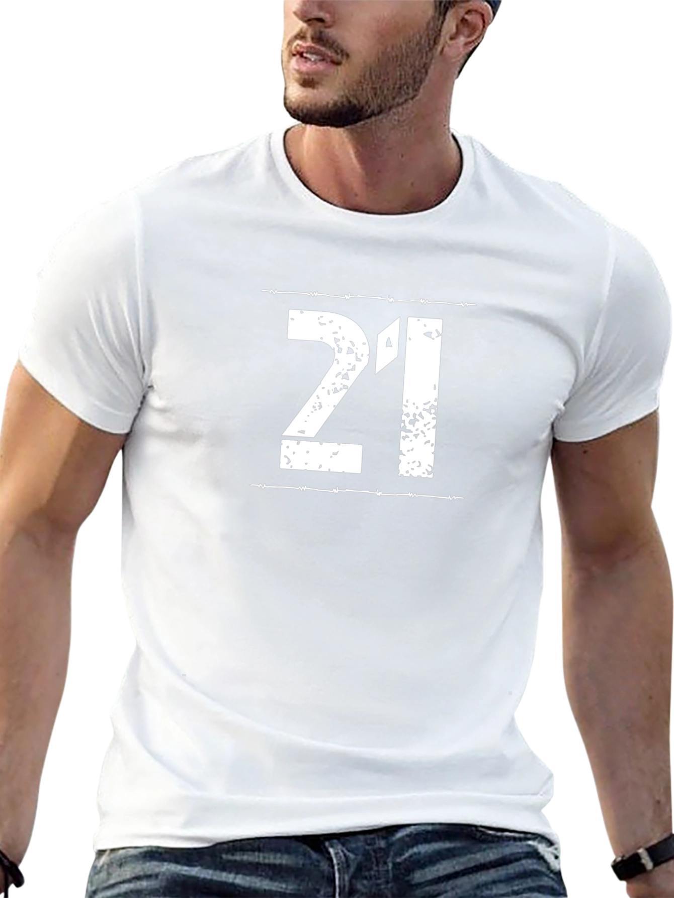 21st Birthday Barbed Wire Graphic Tee