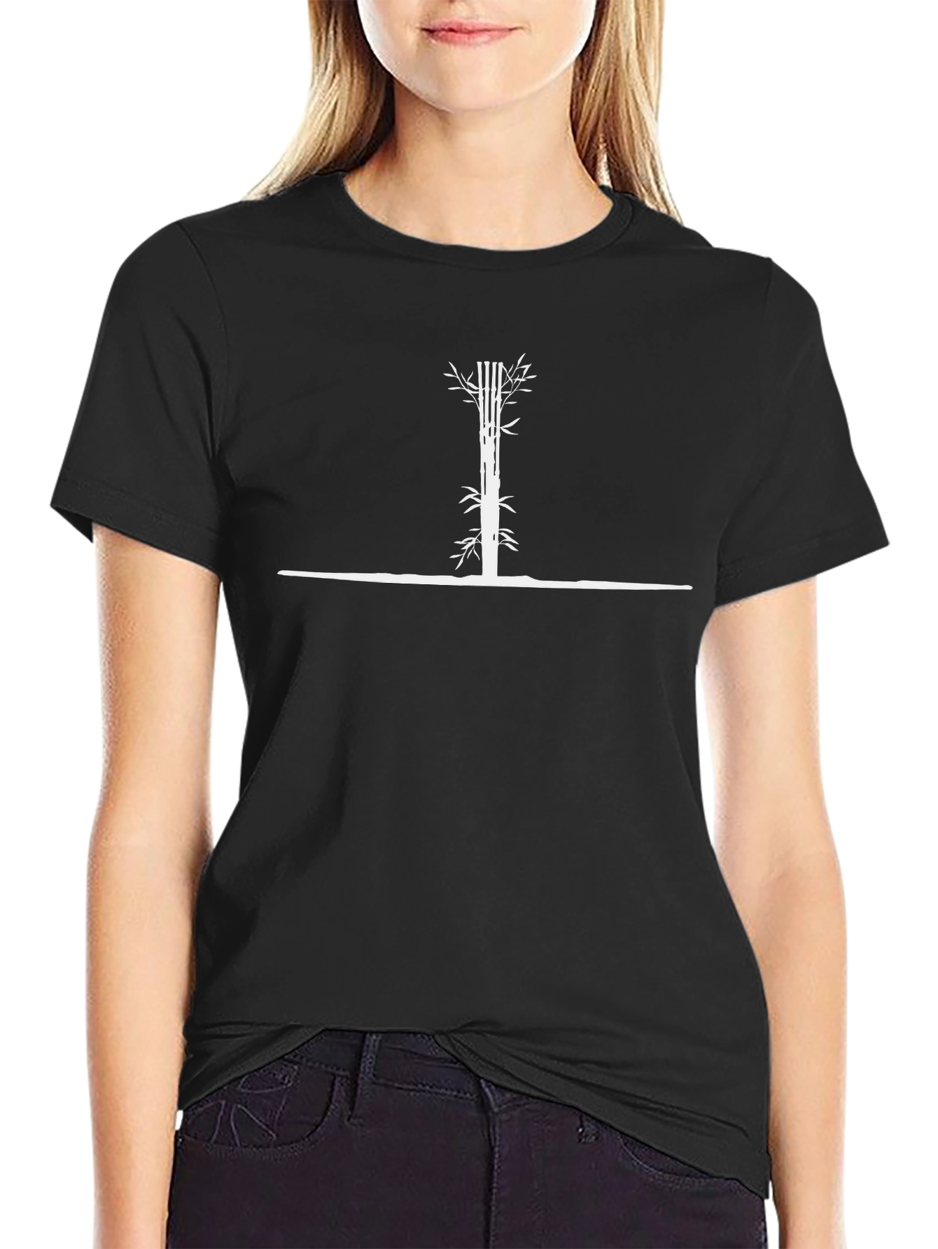 Abstract Bamboo Forest Graphic Tee