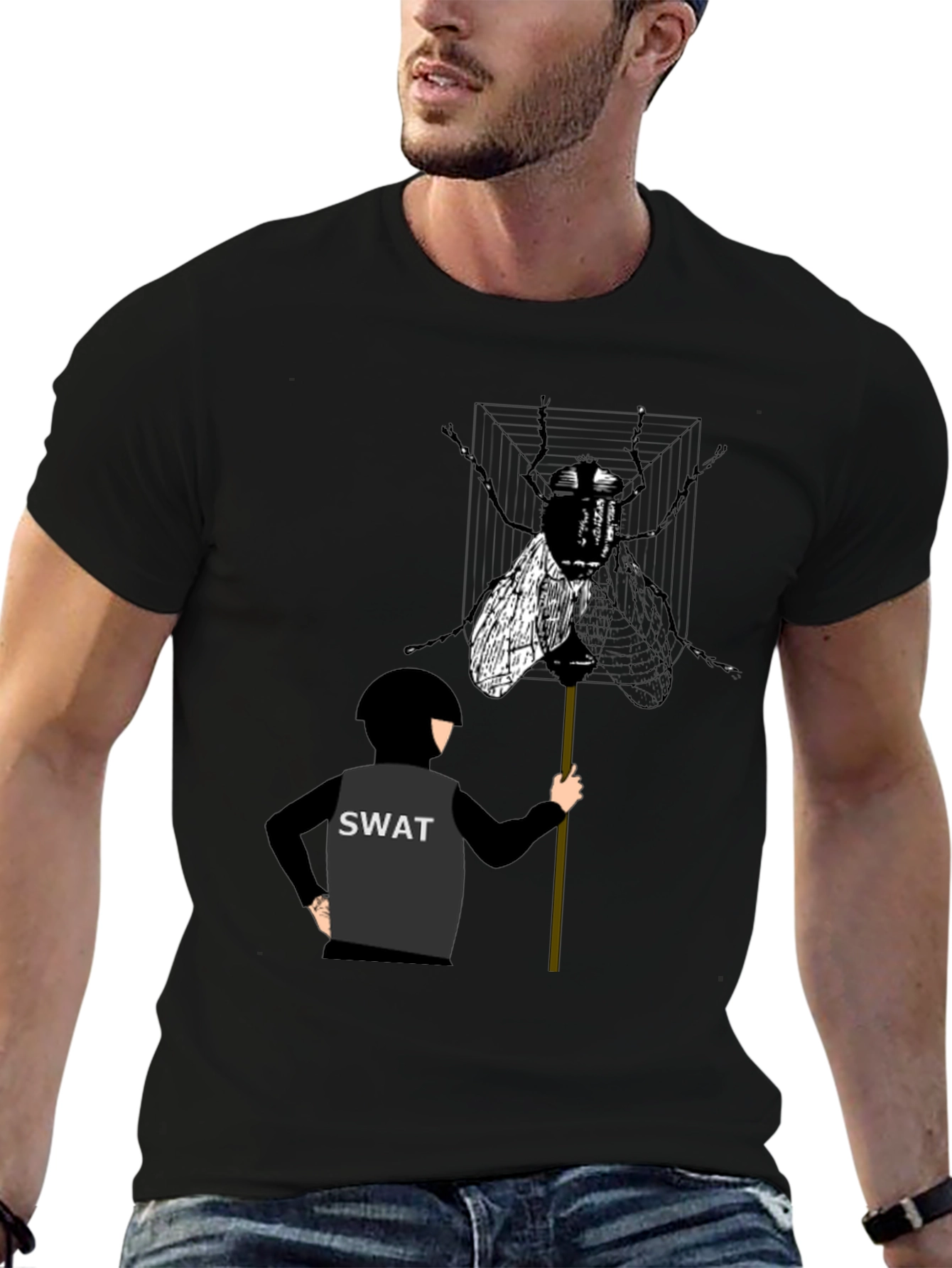 SWAT Team Fly T-Shirt - Unique Graphic Tee