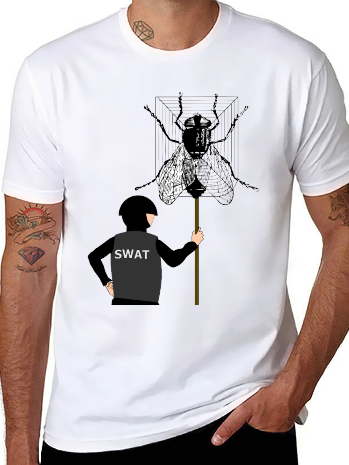 SWAT Team Fly T-Shirt - Unique Graphic Tee