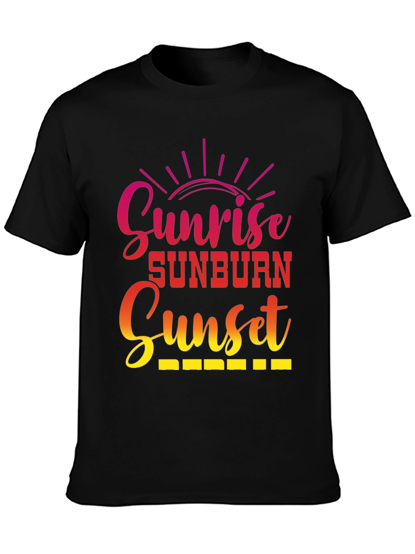 Sunrise Sunburn Sunset Graphic Tee
