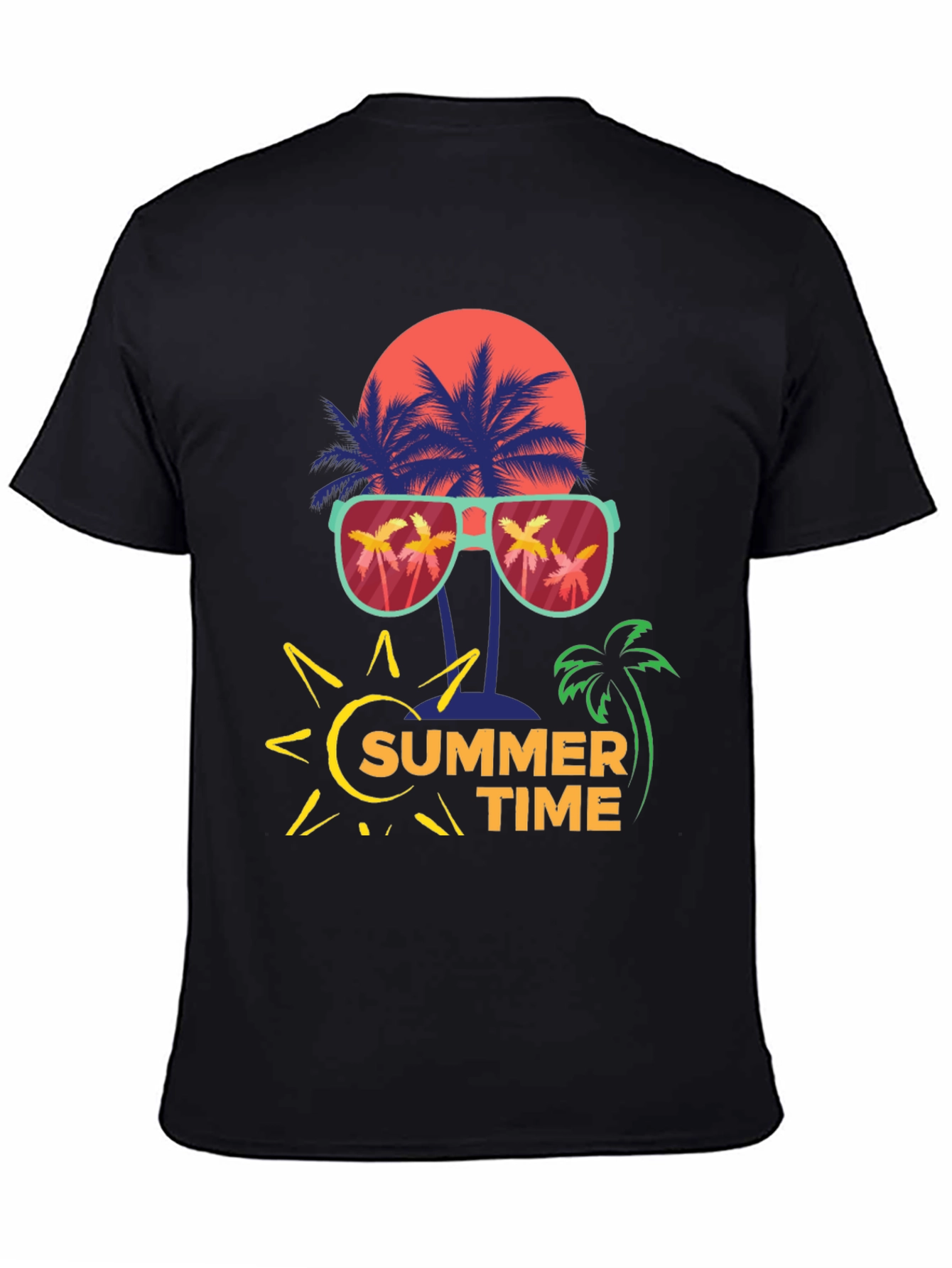 Summer Time Palm Tree Graphic Tee