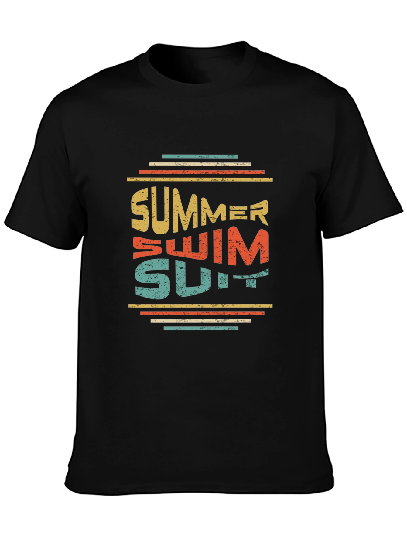 Summer Swimsuit Graphic Tee - Retro Style