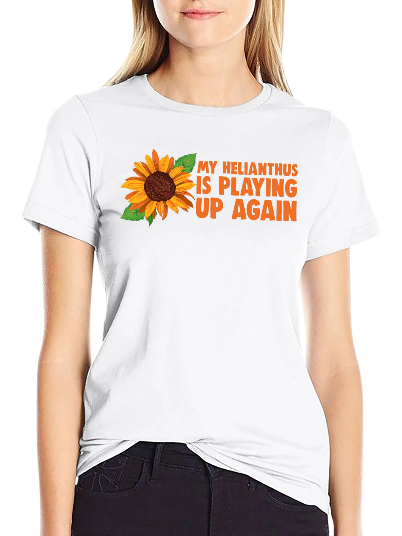 Sunflower Graphic T-Shirt - Helianthus Pun