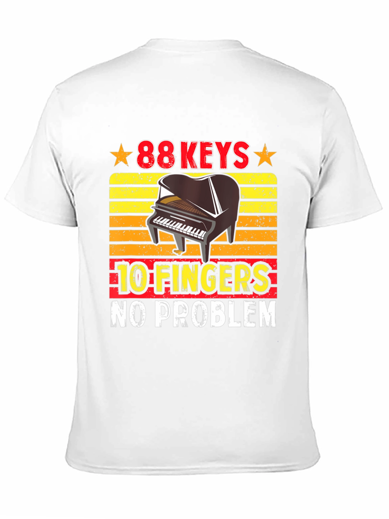 88 Keys 10 Fingers Piano Player T-Shirt