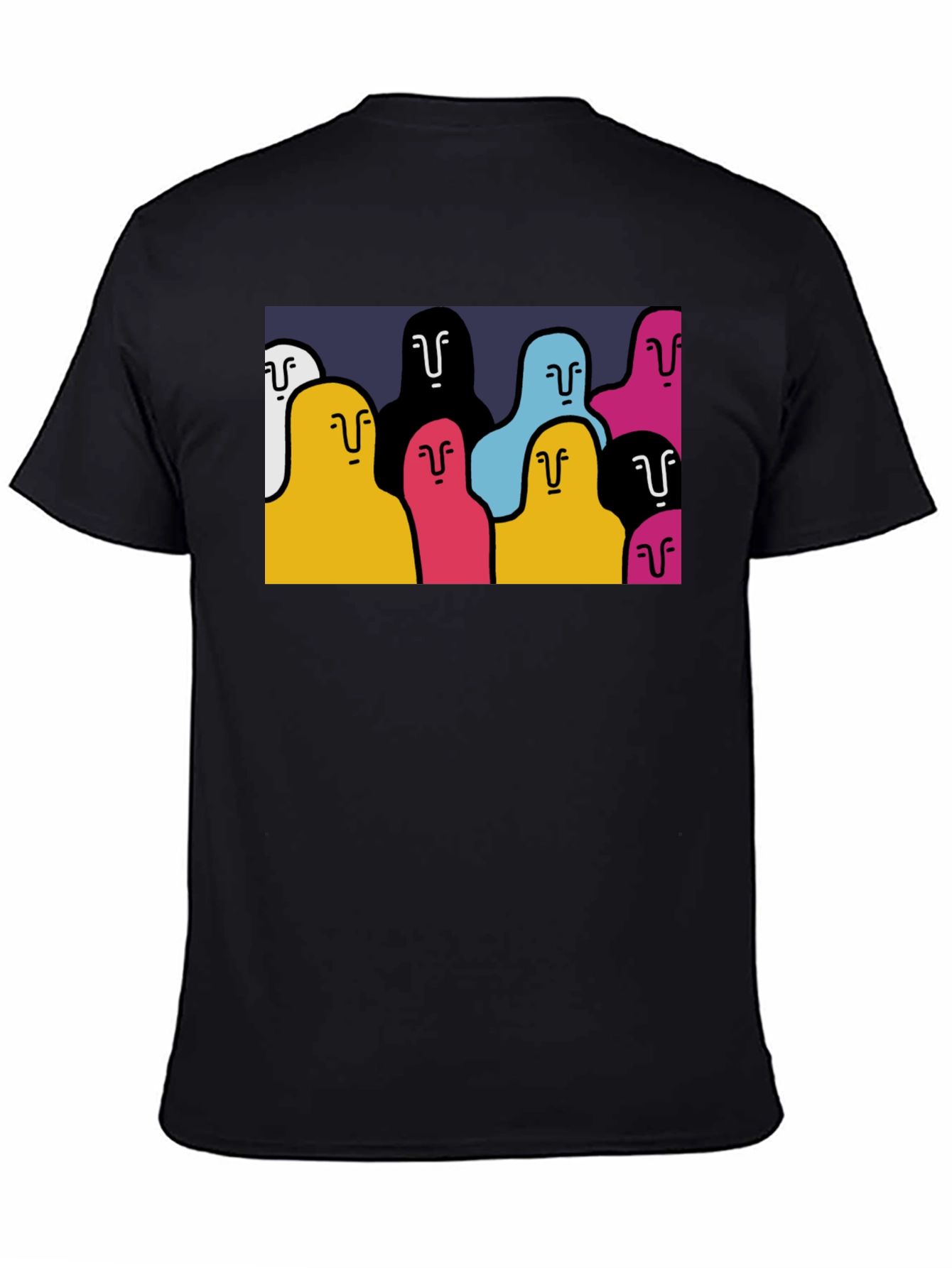 Abstract People Graphic T-Shirt - Cool Casual Style