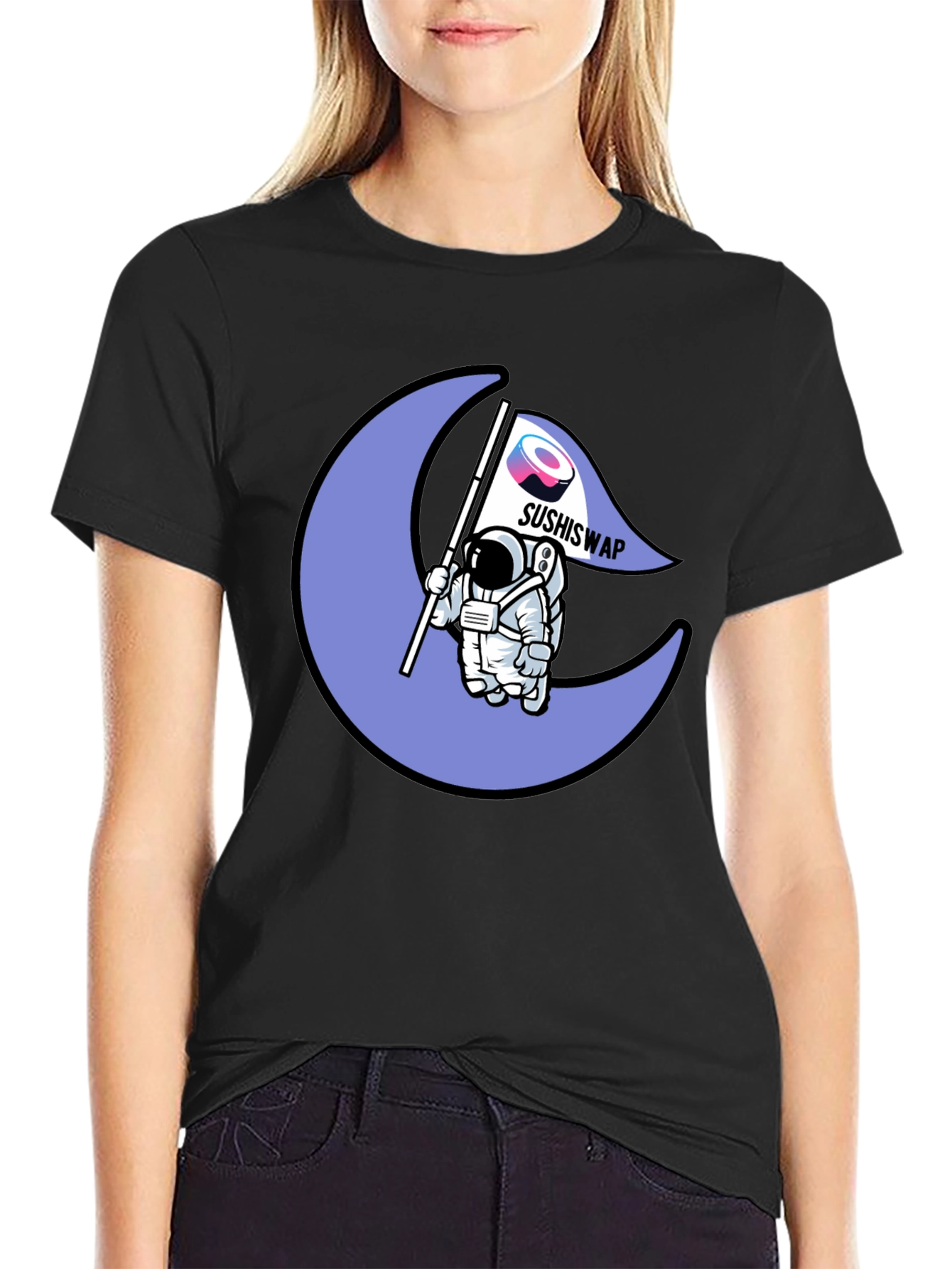 SushiSwap Astronaut Moon T-Shirt
