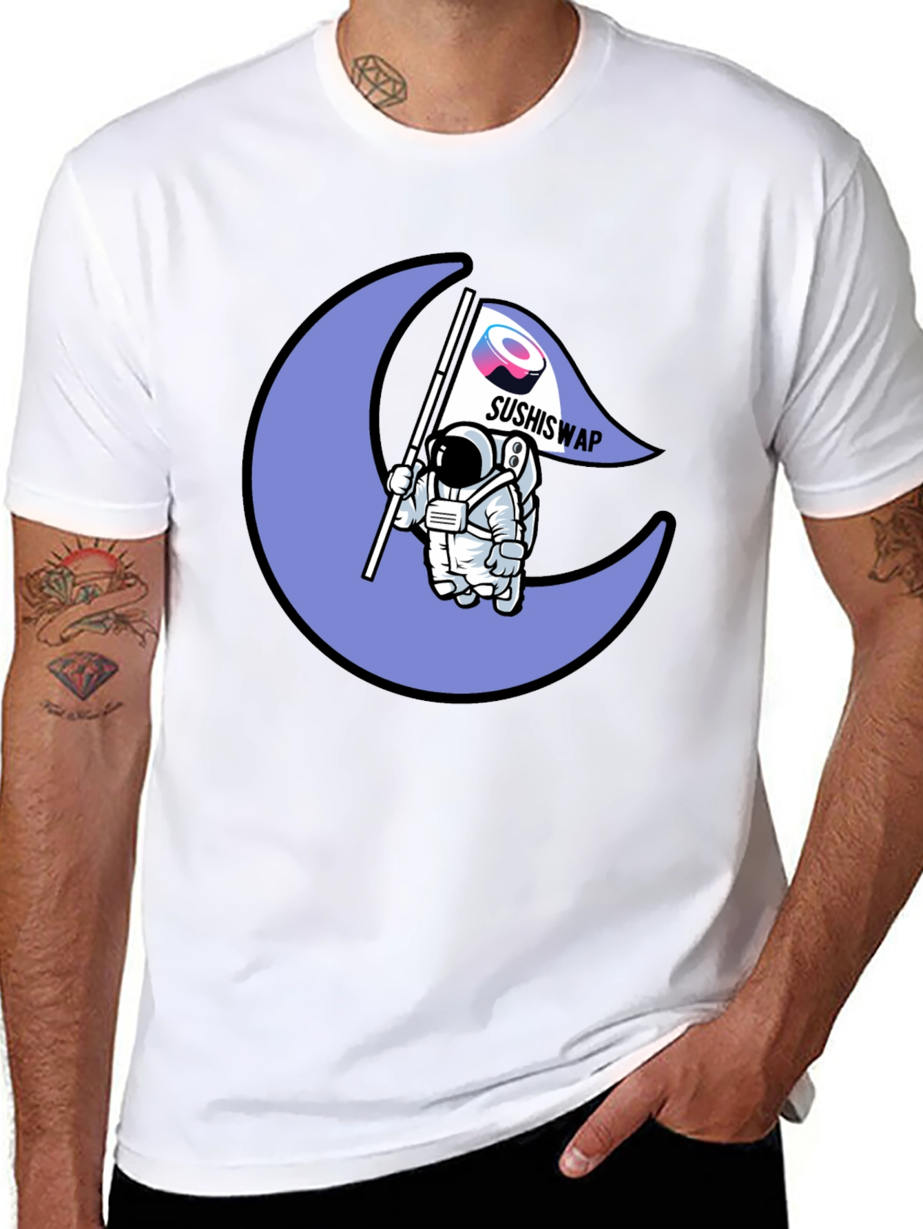 SushiSwap Astronaut Moon T-Shirt