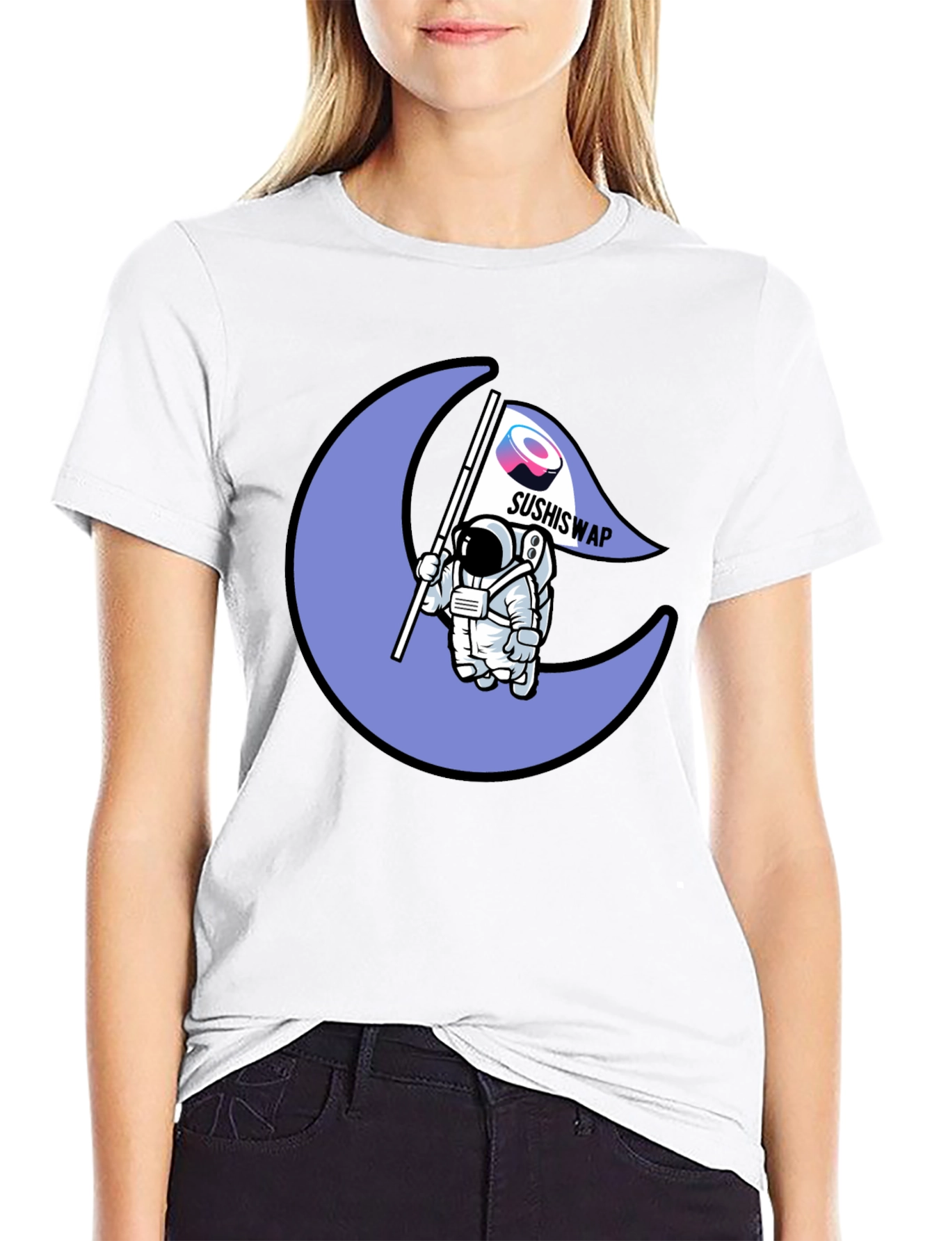 SushiSwap Astronaut Moon T-Shirt