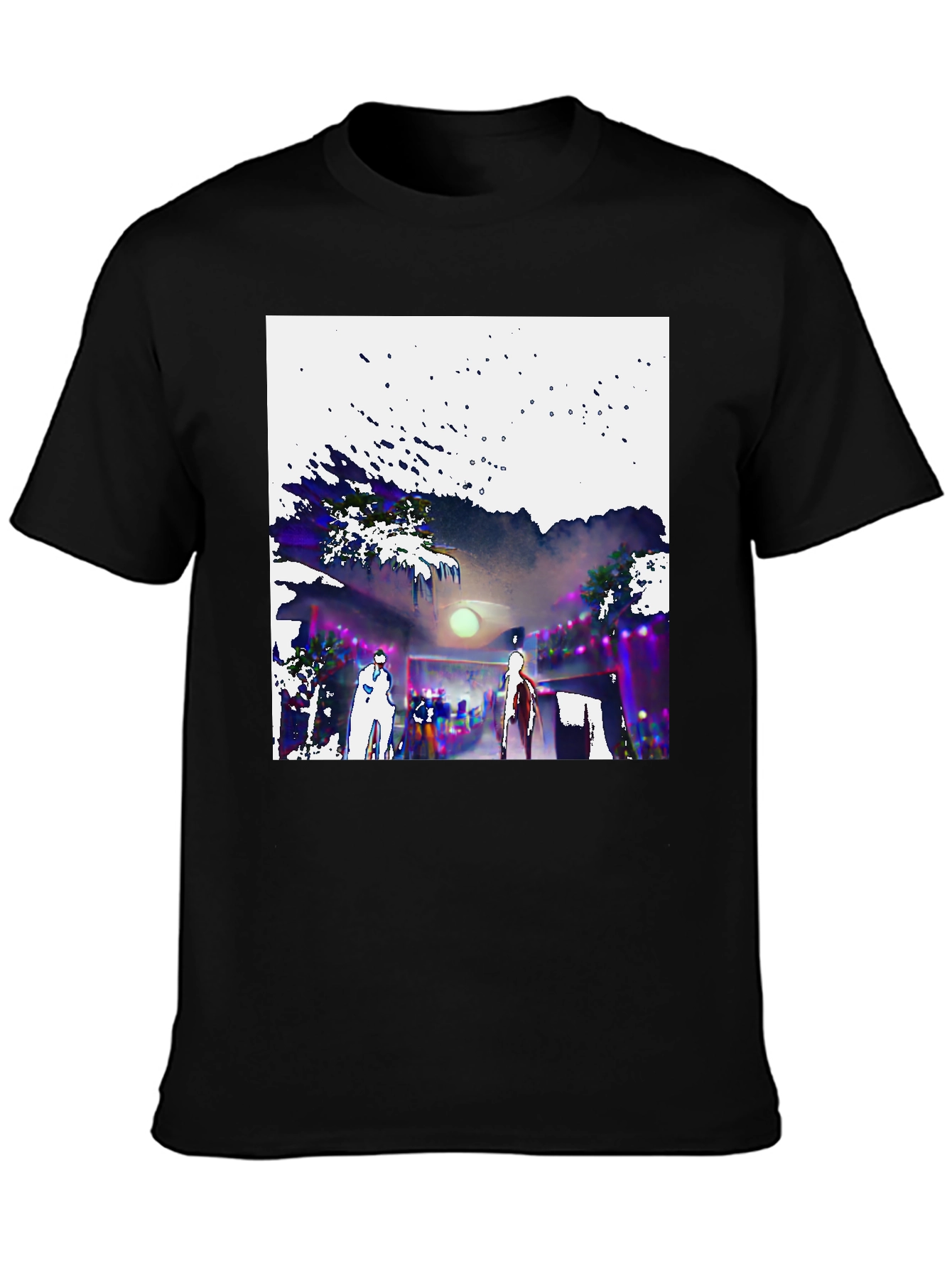 Abstract Graphic Tee - Unique Design Soft Cotton Blend