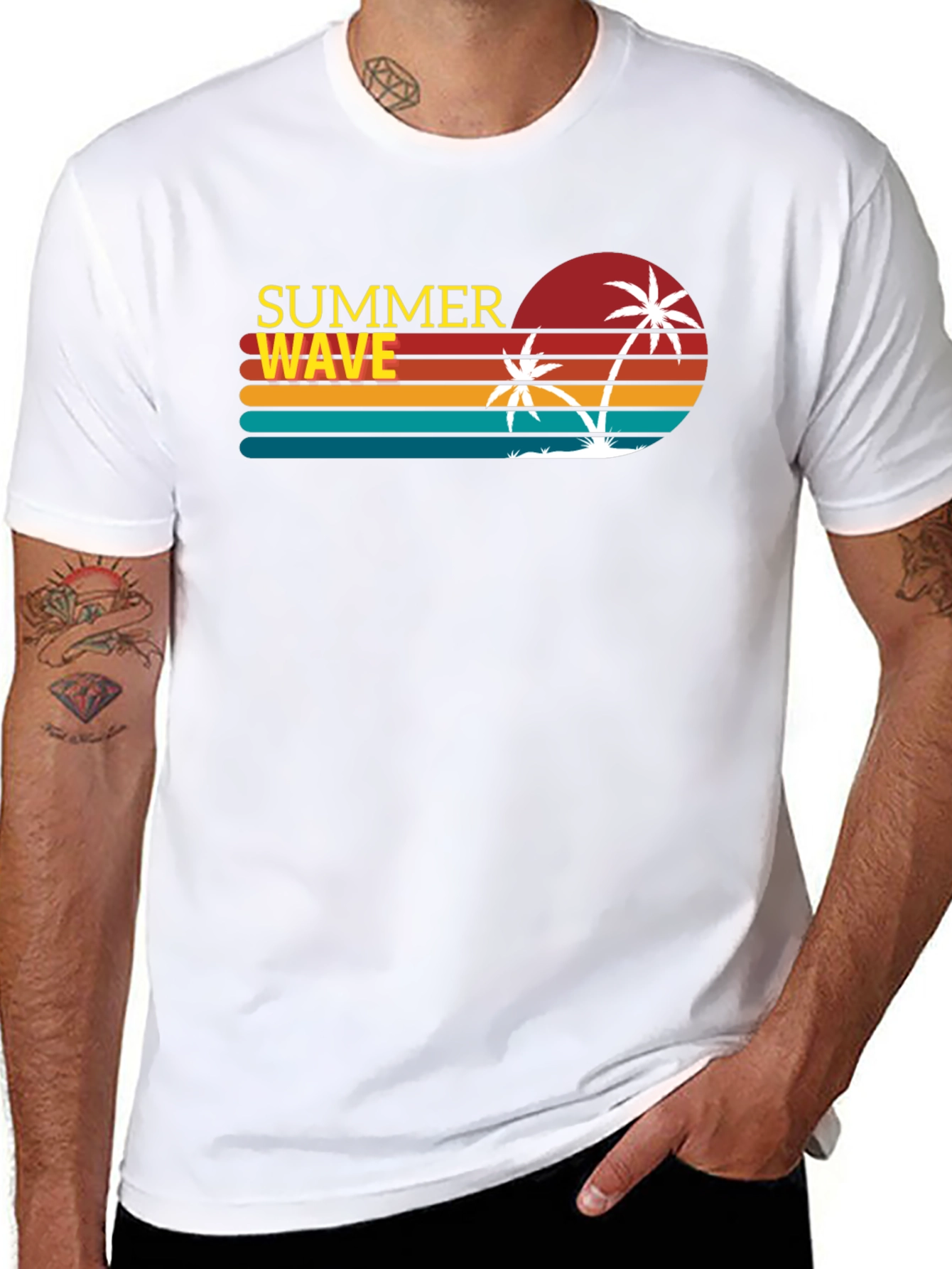 Summer Wave Retro T-Shirt