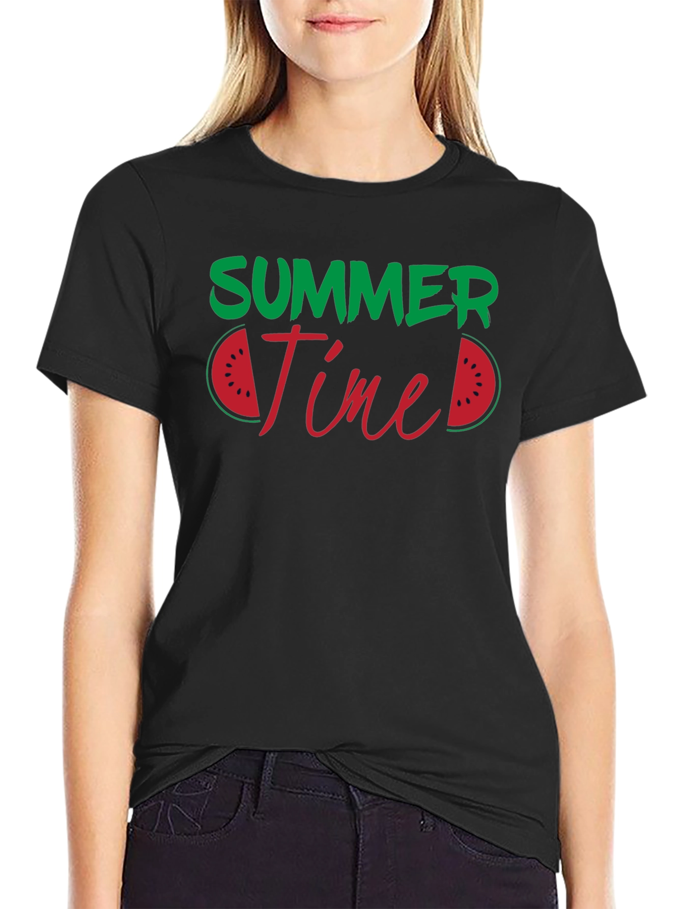 Summer Time Watermelon Graphic T-Shirt