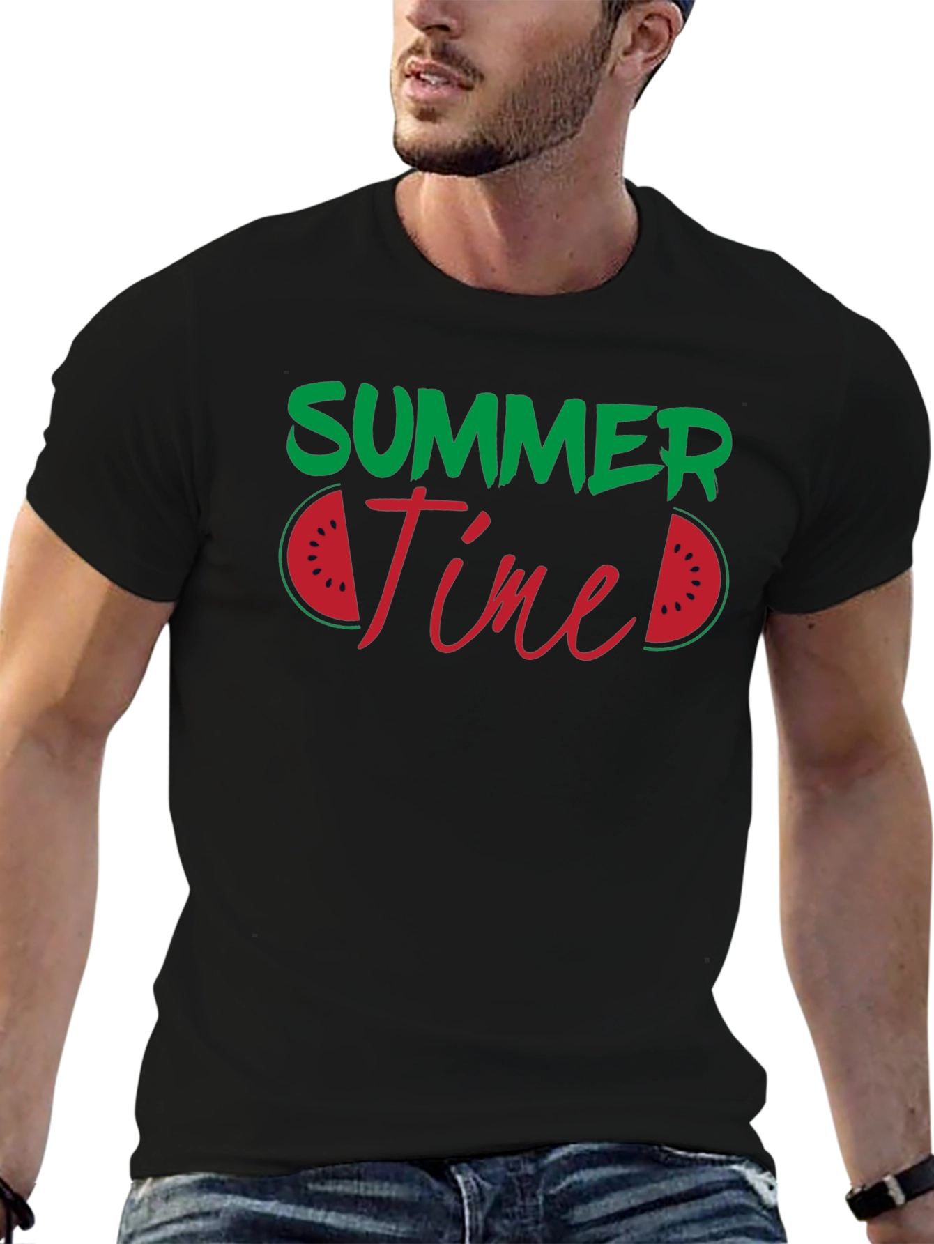 Summer Time Watermelon Graphic T-Shirt