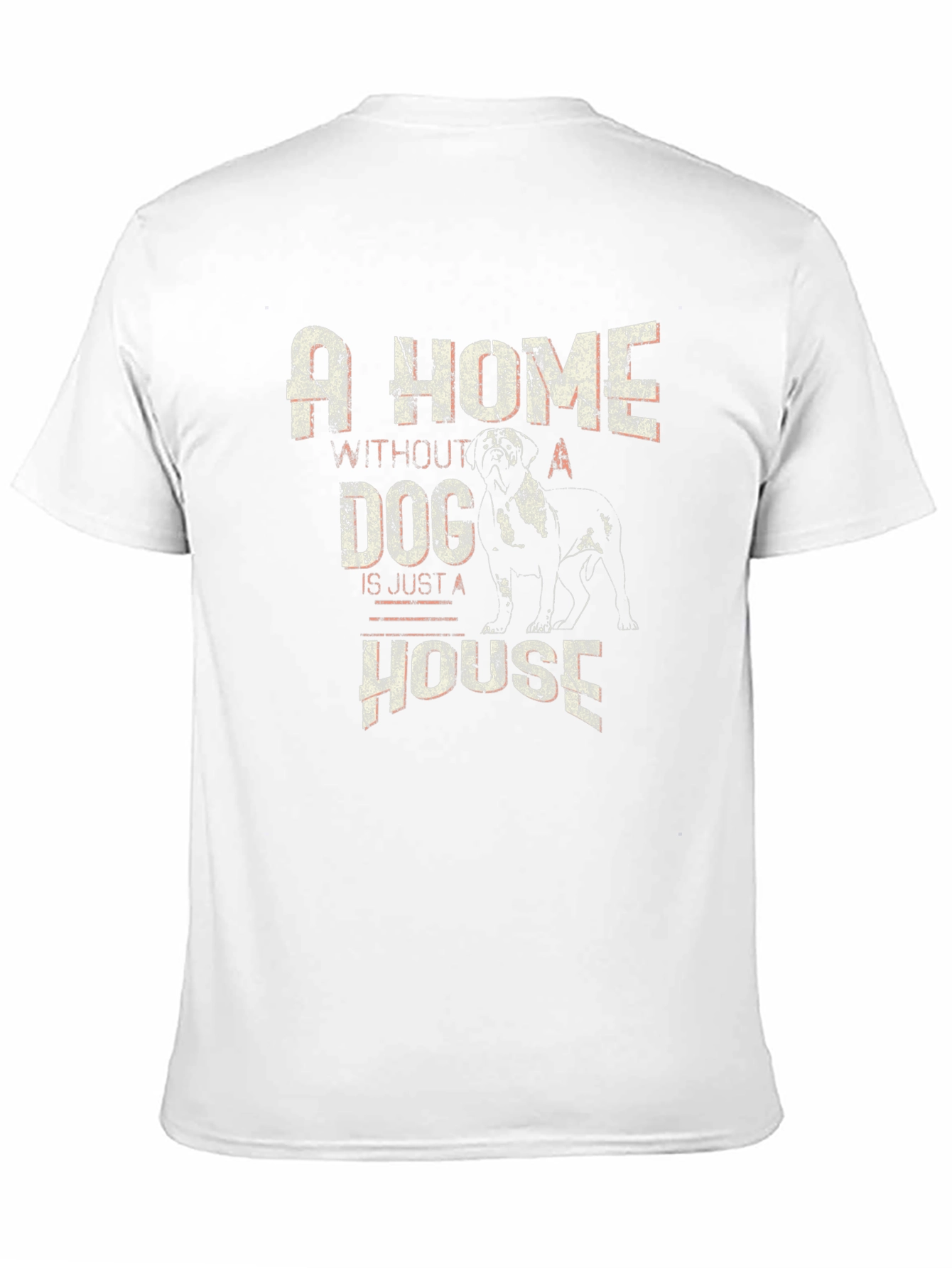 A Home Without Dog House T-Shirt - Black