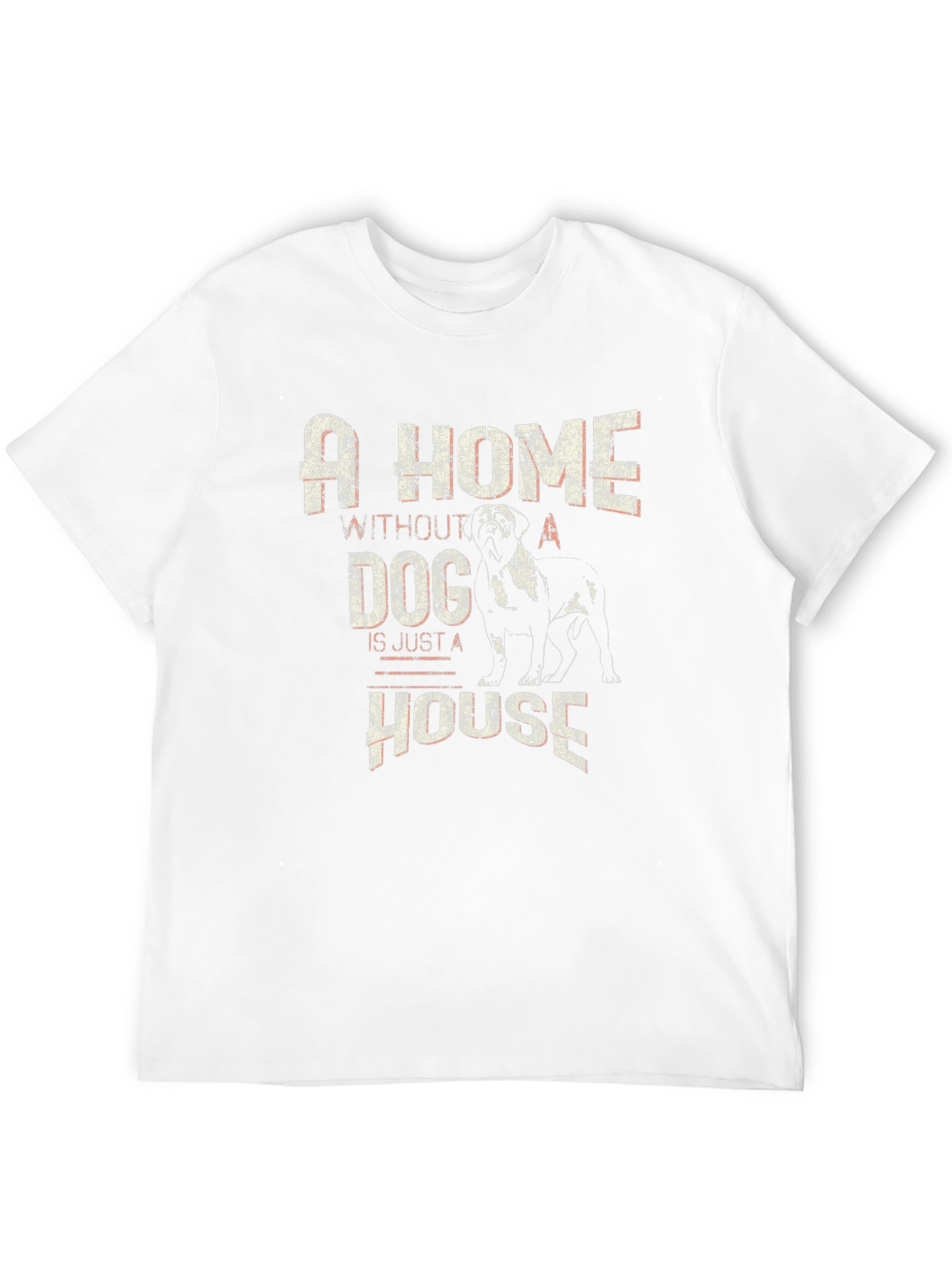 A Home Without Dog House T-Shirt - Black