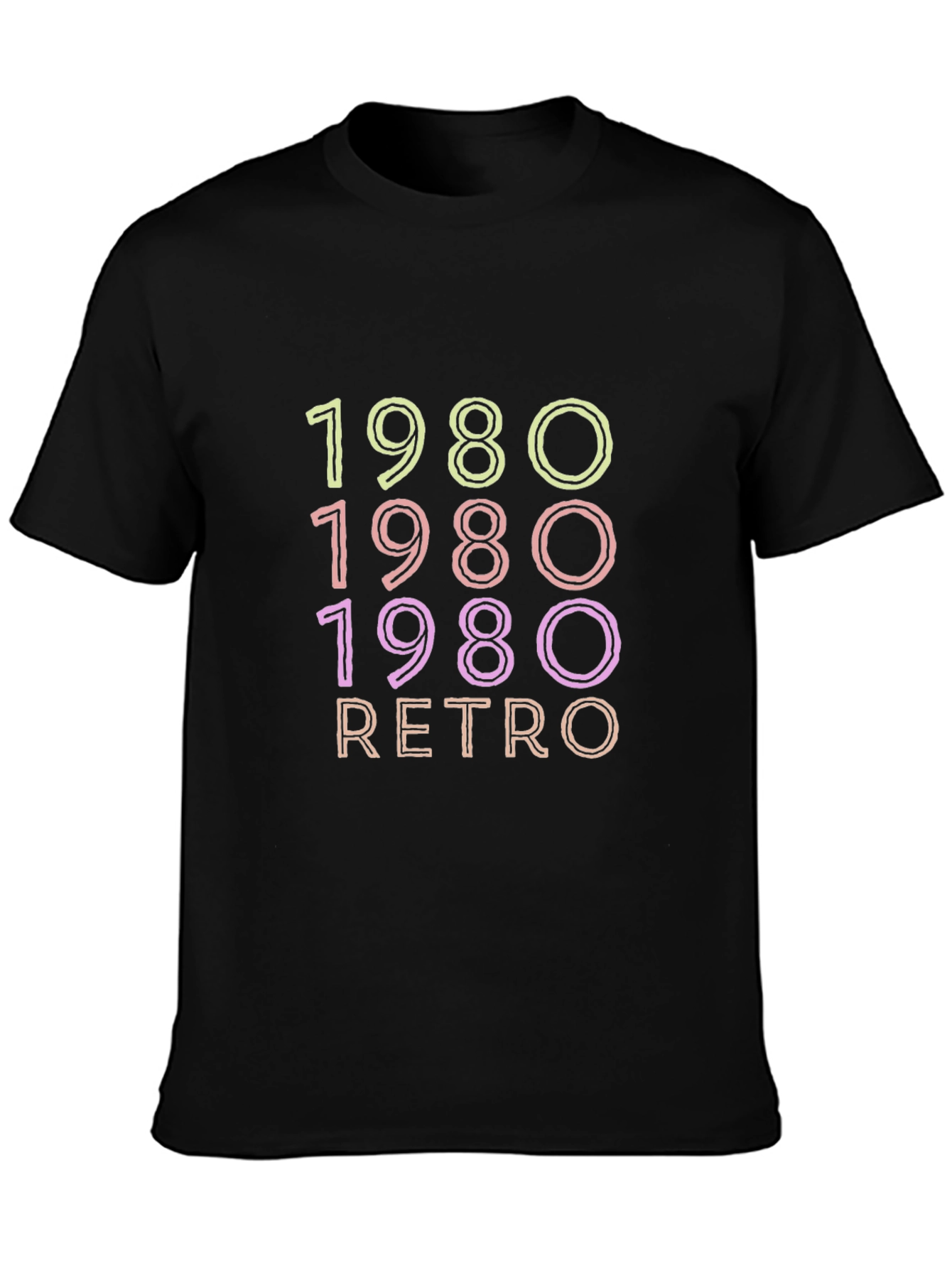 1980 Retro Graphic T-Shirt - Classic Style