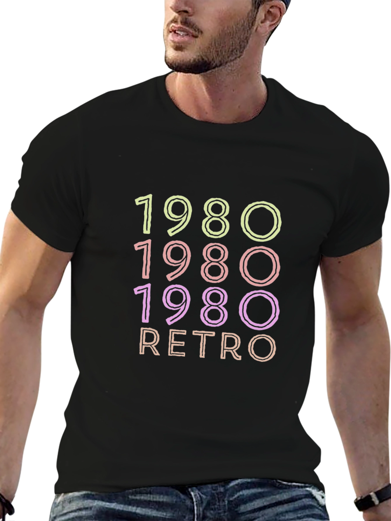 1980 Retro Graphic T-Shirt - Classic Style