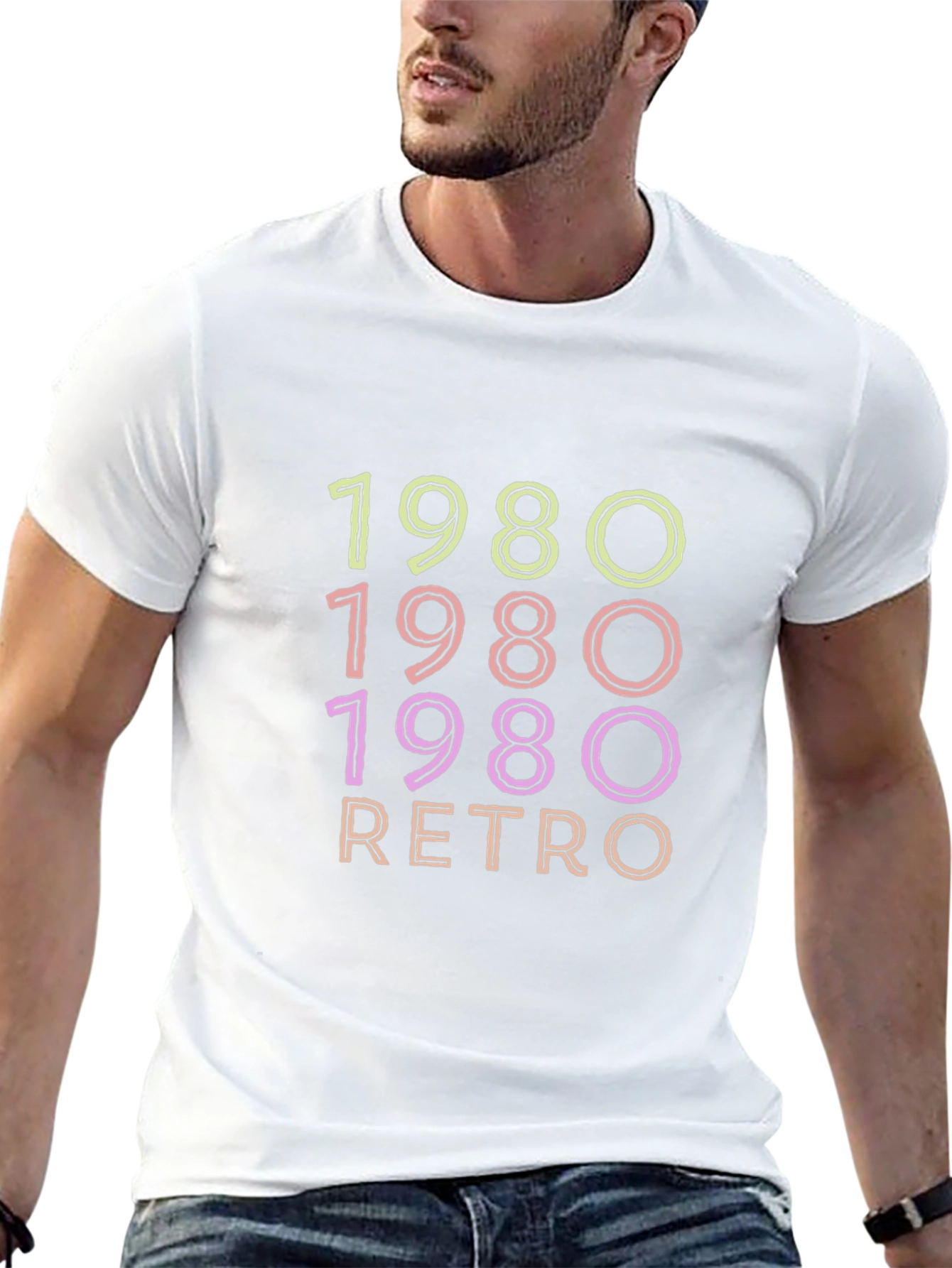 1980 Retro Graphic T-Shirt - Classic Style