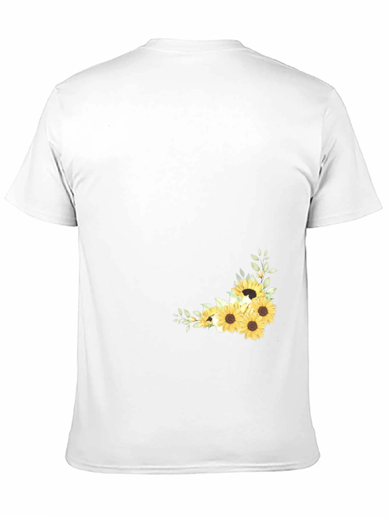 Sunflower Graphic Black T-Shirt for Men