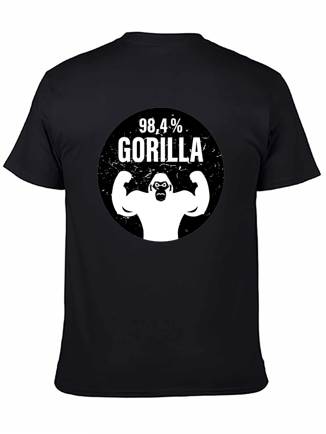 98.4% Gorilla Graphic T-Shirt - Black
