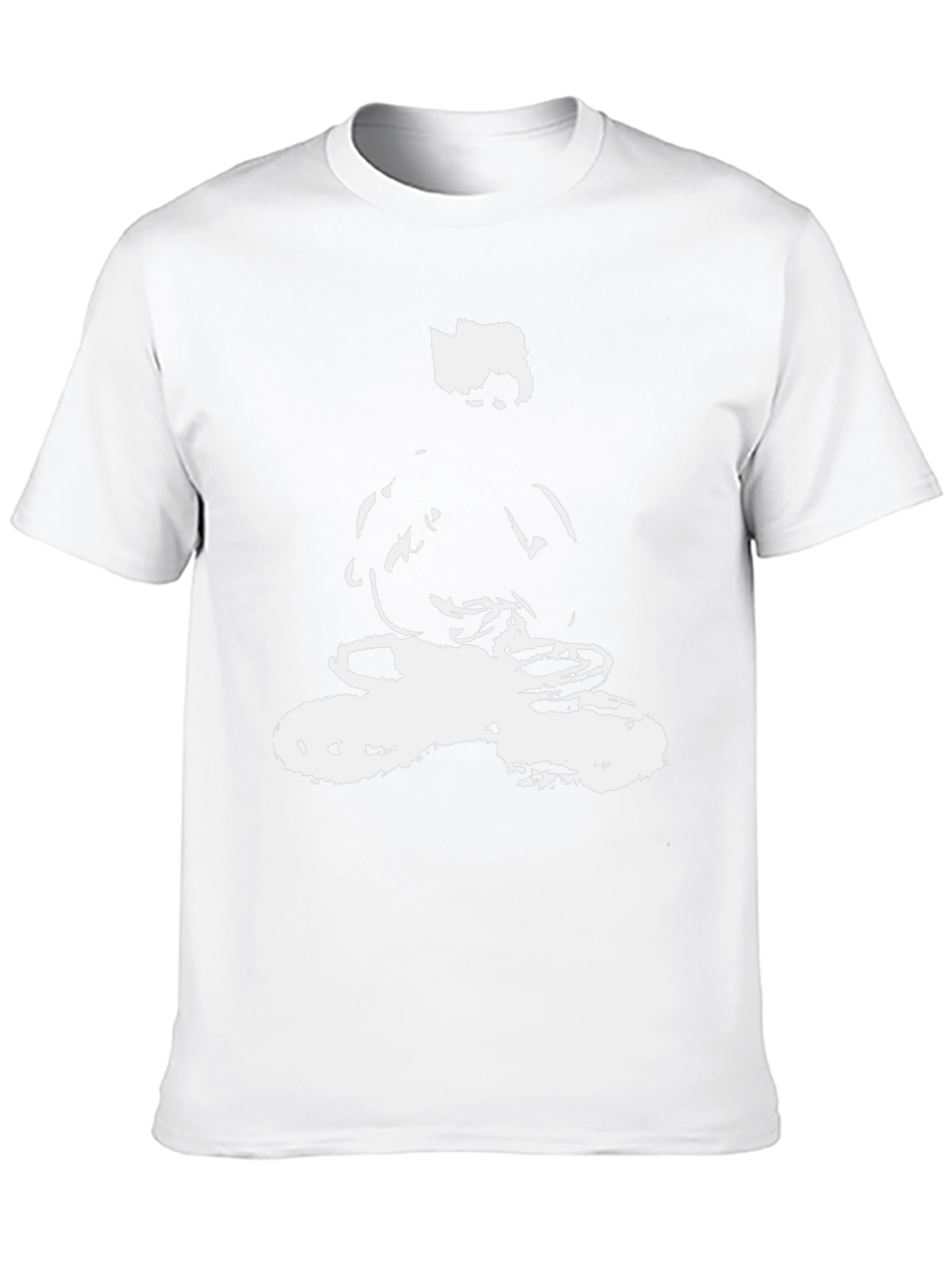 Abstract Print Black T-Shirt