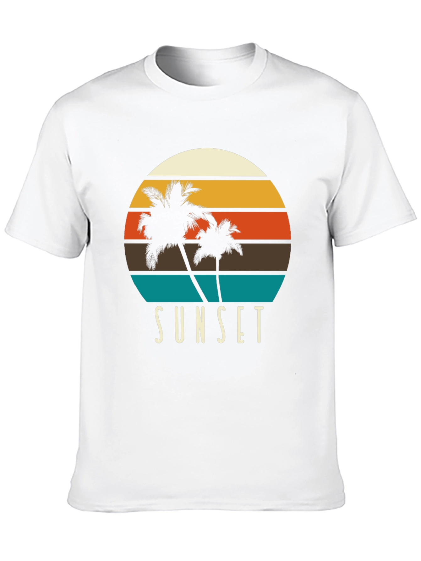 Sunset Palm Tree Graphic T-Shirt