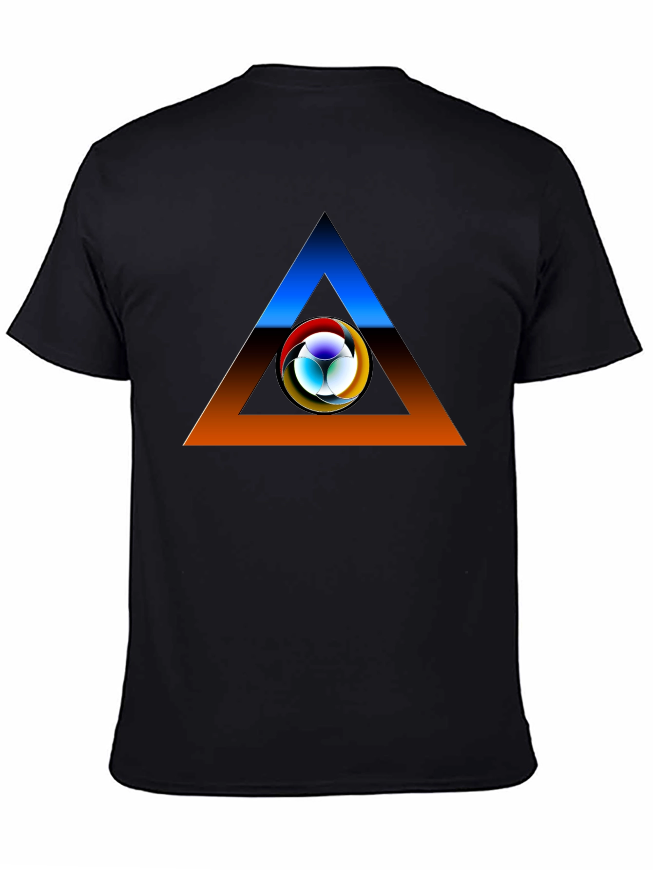 Abstract Triangle Graphic T-Shirt