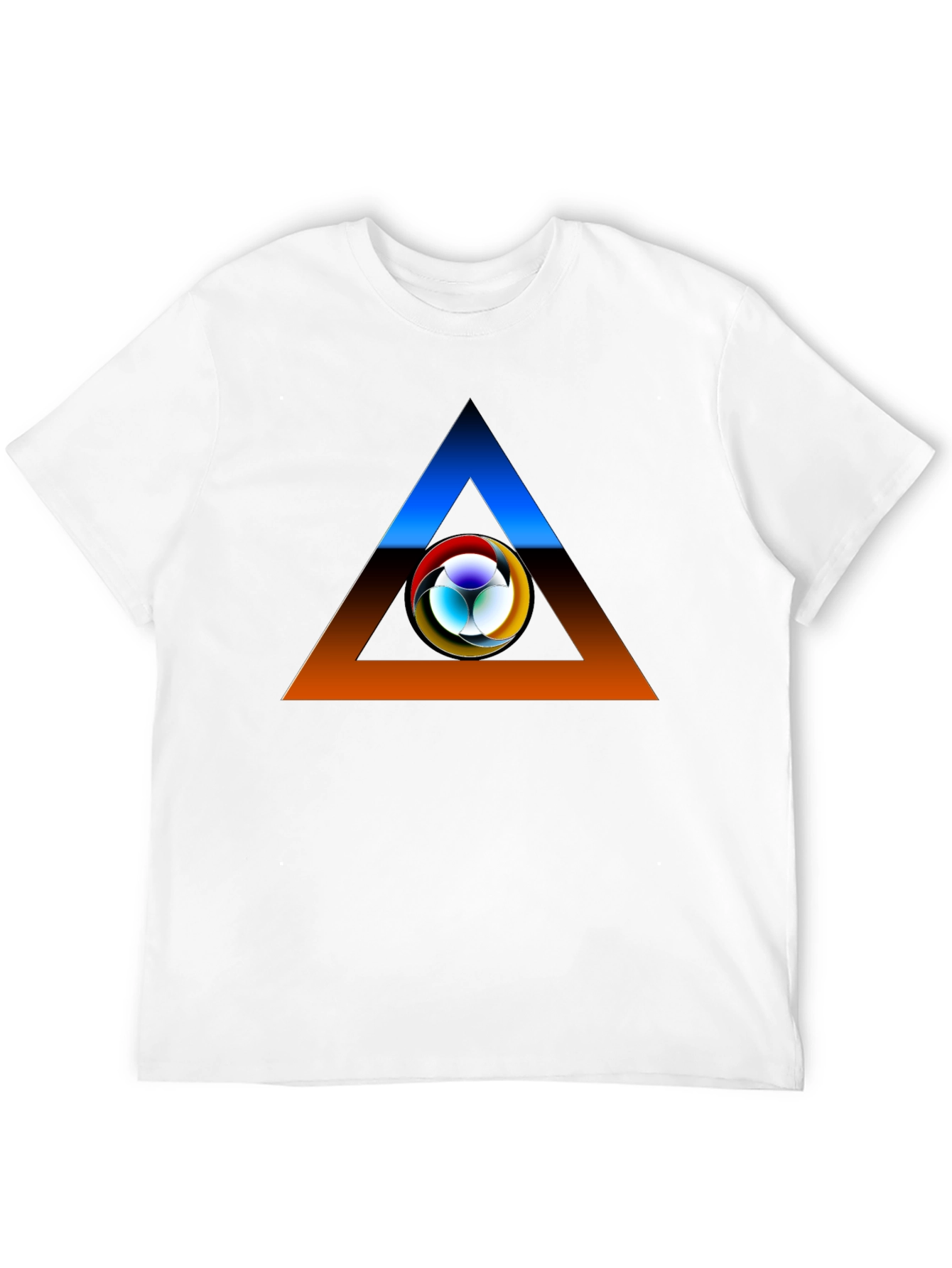 Abstract Triangle Graphic T-Shirt