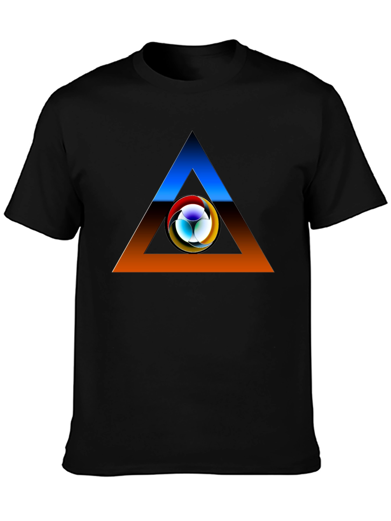 Abstract Triangle Graphic T-Shirt