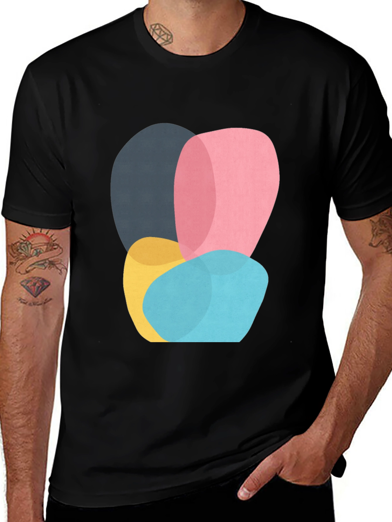 Abstract Shapes Graphic Tee - Modern Art Shirt