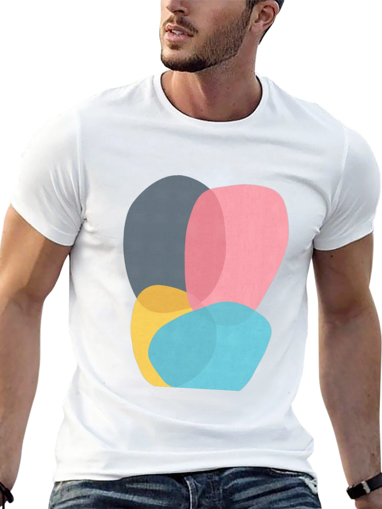 Abstract Shapes Graphic Tee - Modern Art Shirt