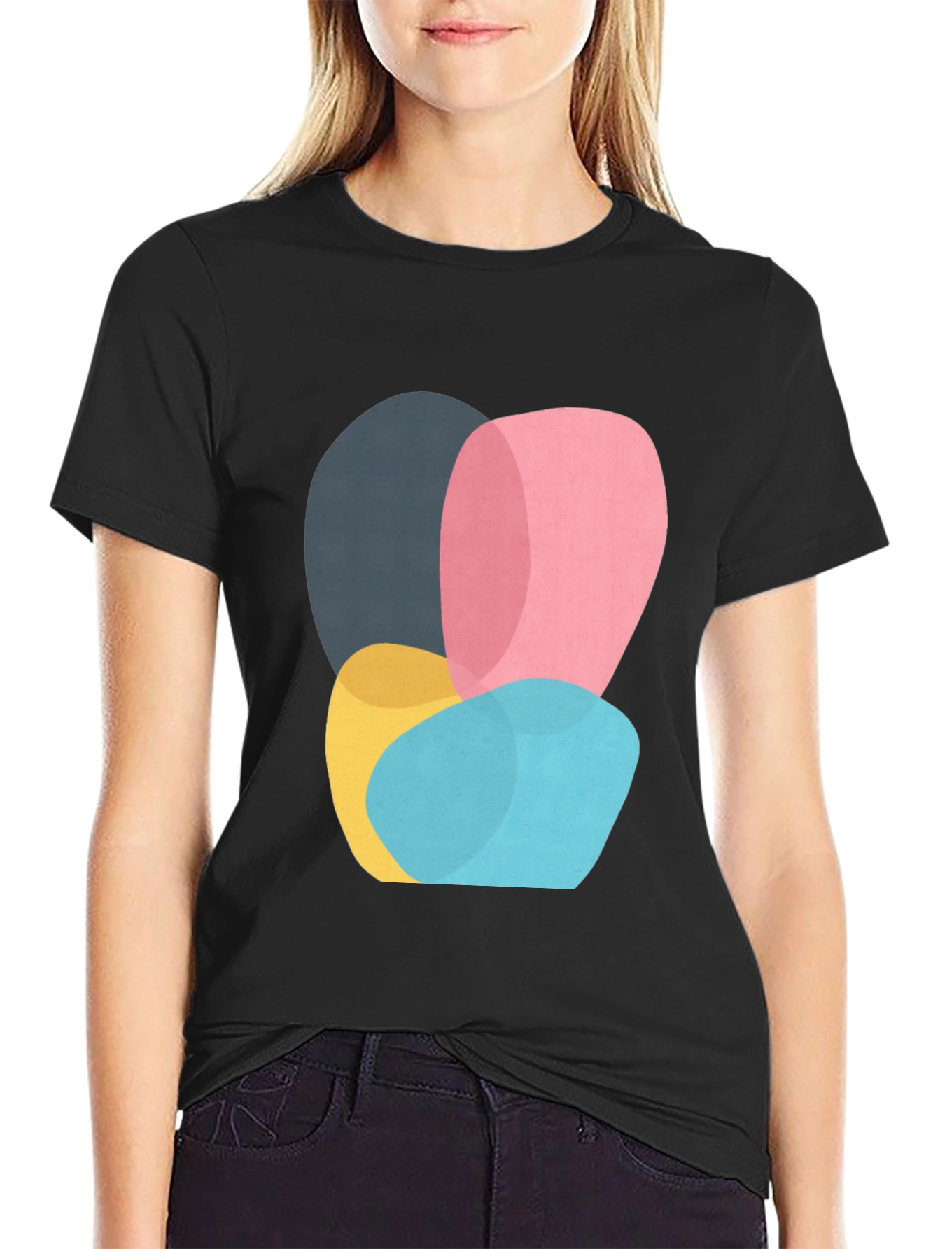 Abstract Shapes Graphic Tee - Modern Art Shirt