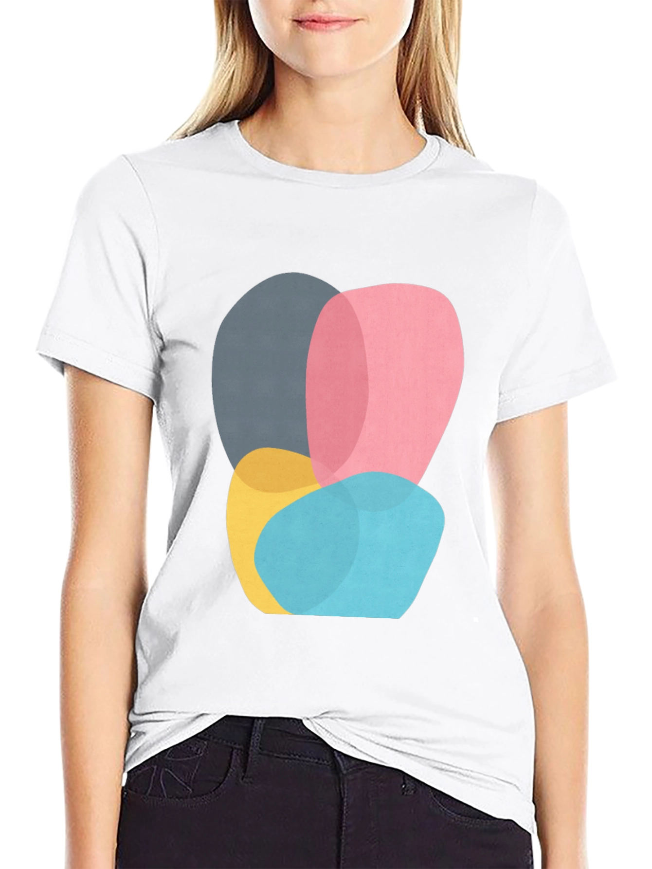 Abstract Shapes Graphic Tee - Modern Art Shirt