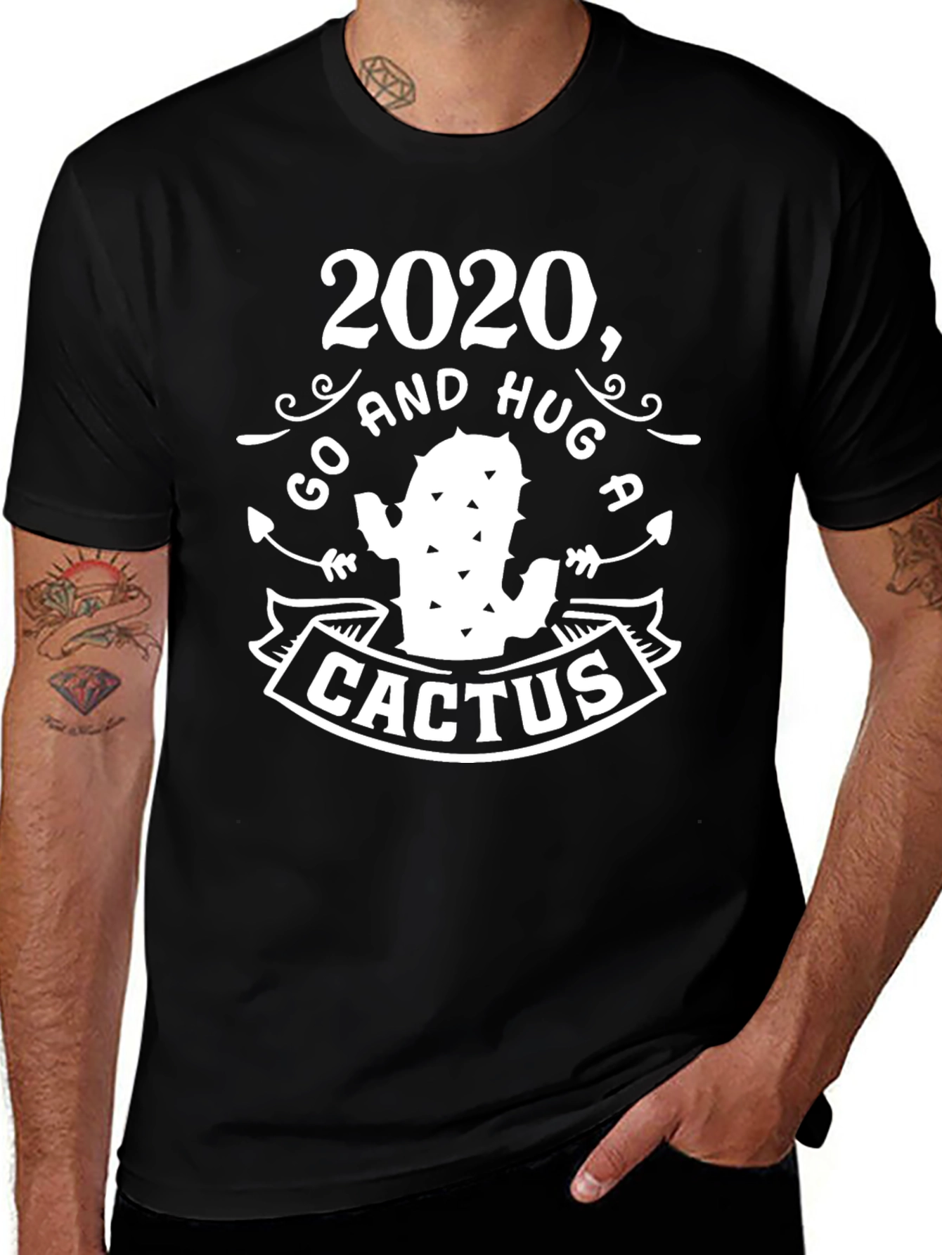 2020 Go Hug A Cactus T-Shirt
