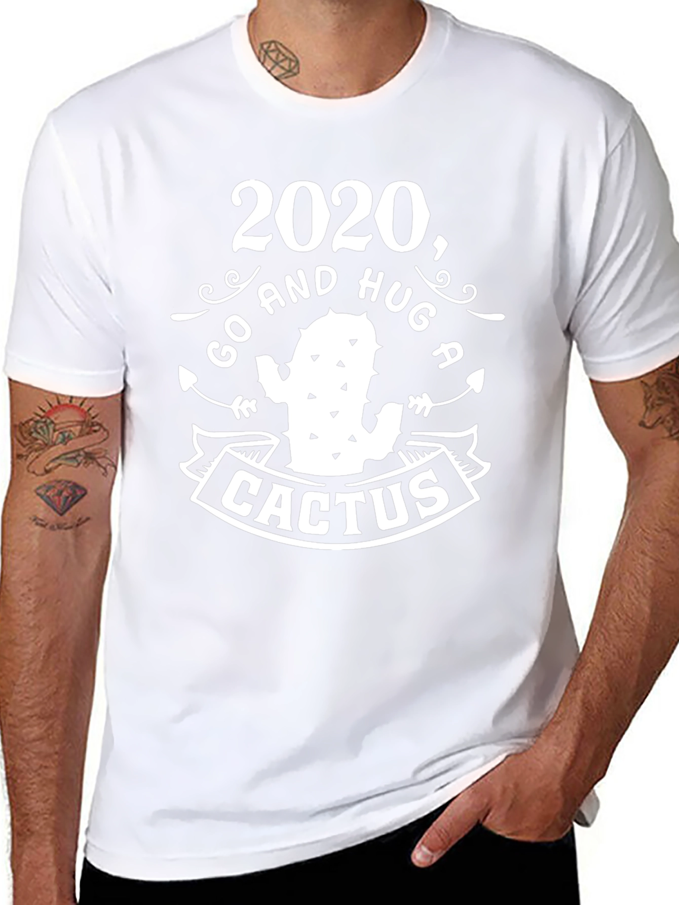 2020 Go Hug A Cactus T-Shirt