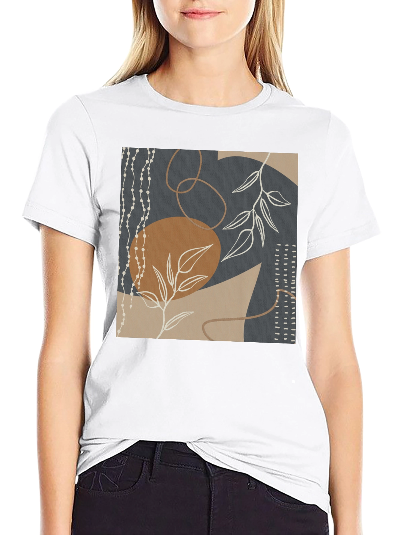 Abstract Art Graphic Tee - Modern Casual Style