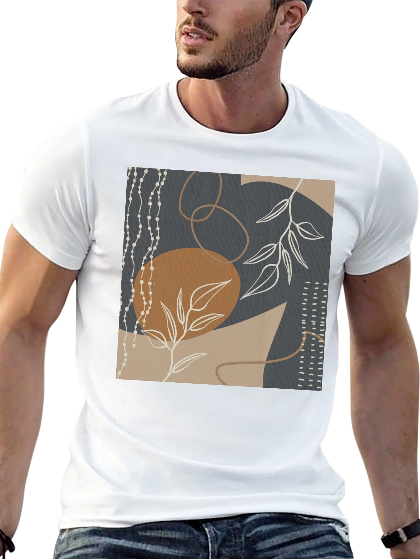 Abstract Art Graphic Tee - Modern Casual Style