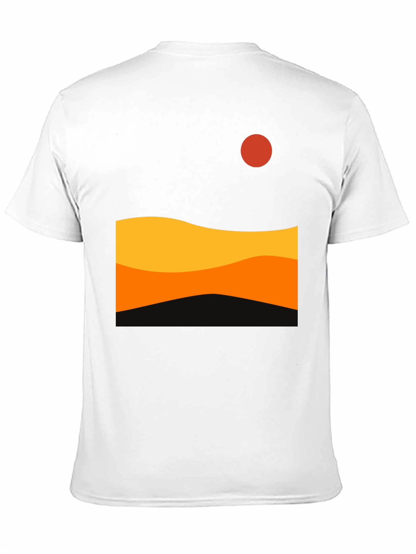 Sunset Wave Graphic Tee - Modern Design
