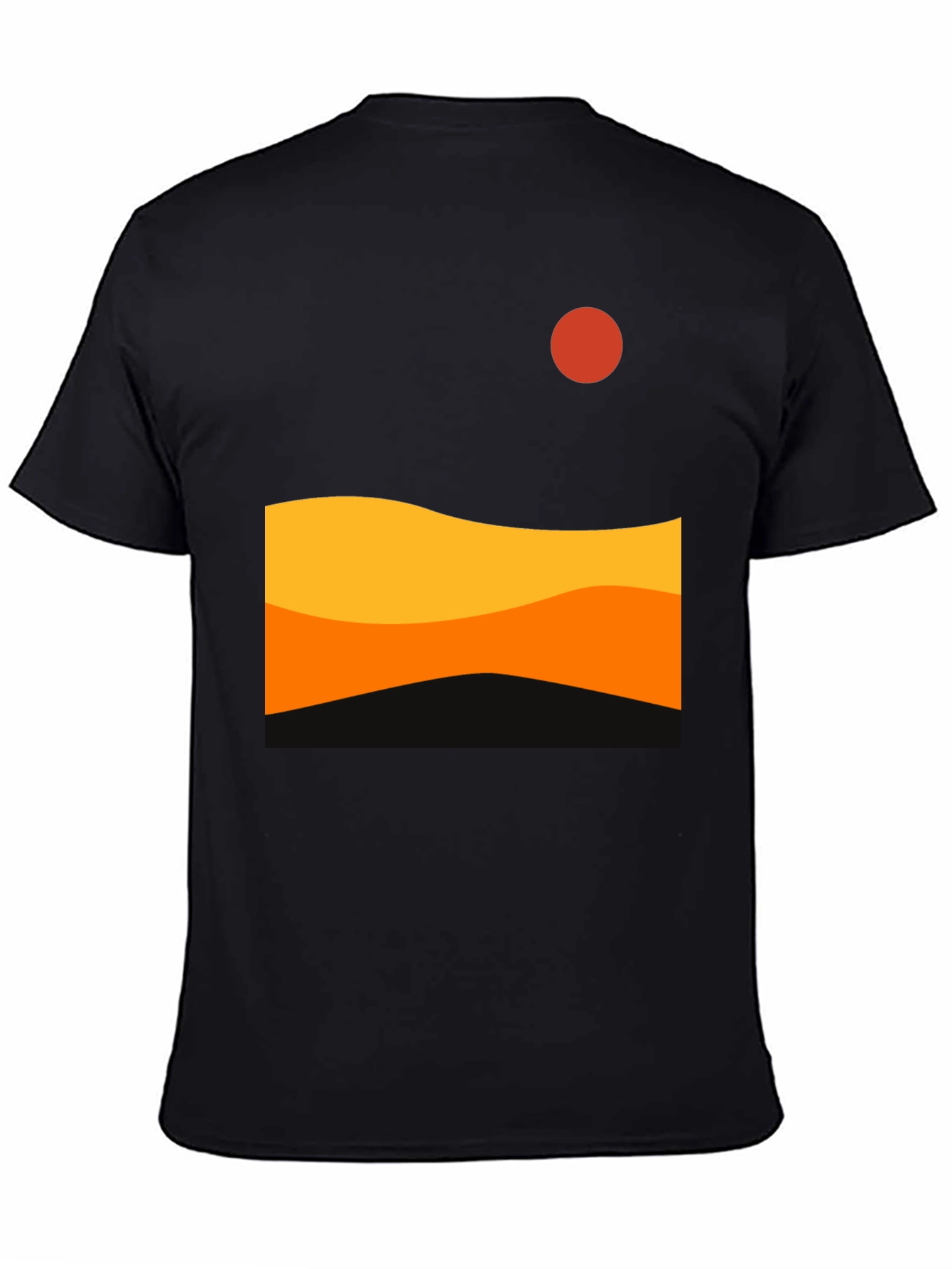 Sunset Wave Graphic Tee - Modern Design