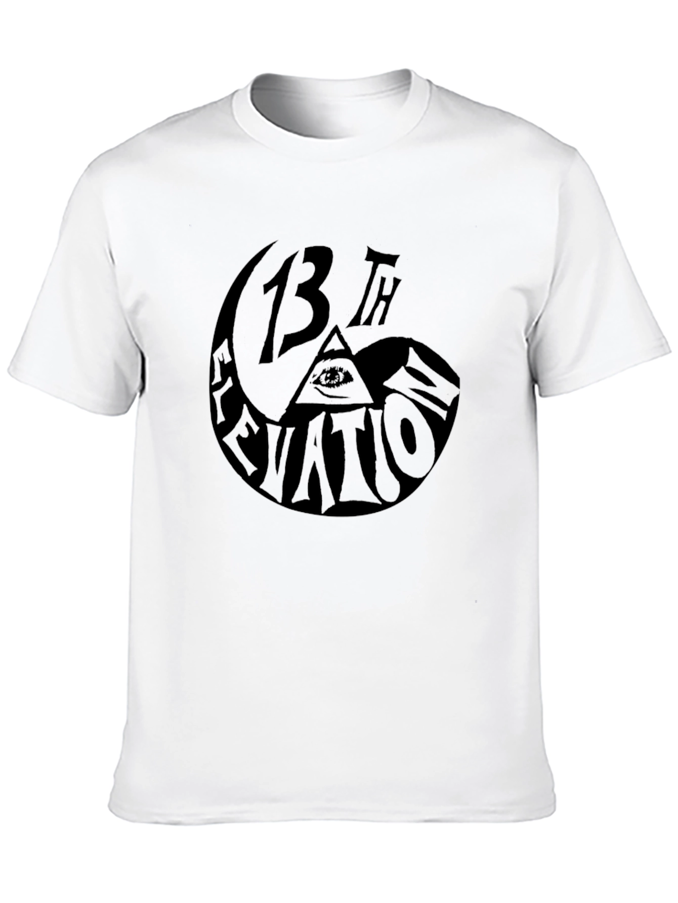 13th Elevation Graphic Print T-Shirt - Black