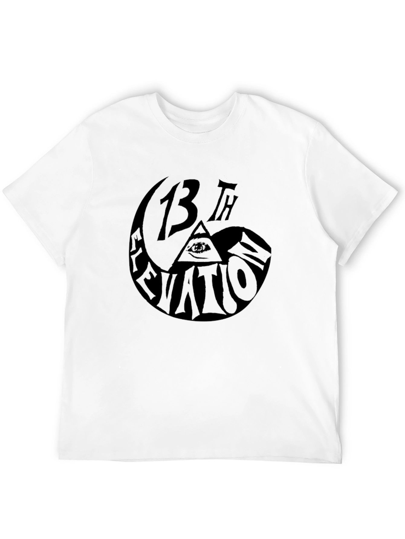 13th Elevation Graphic Print T-Shirt - Black