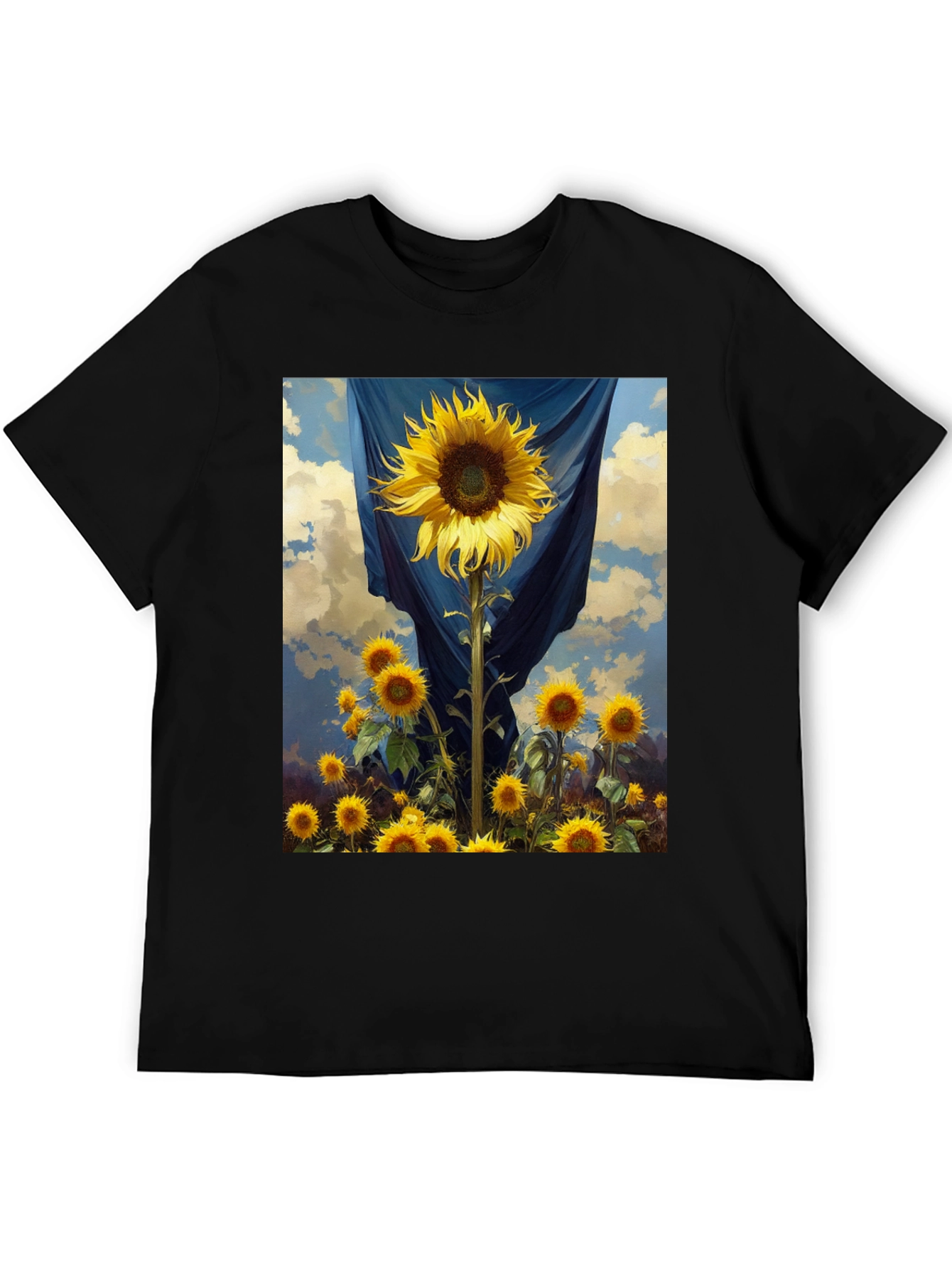 Sunflower Field Graphic Tee - Stylish Comfort