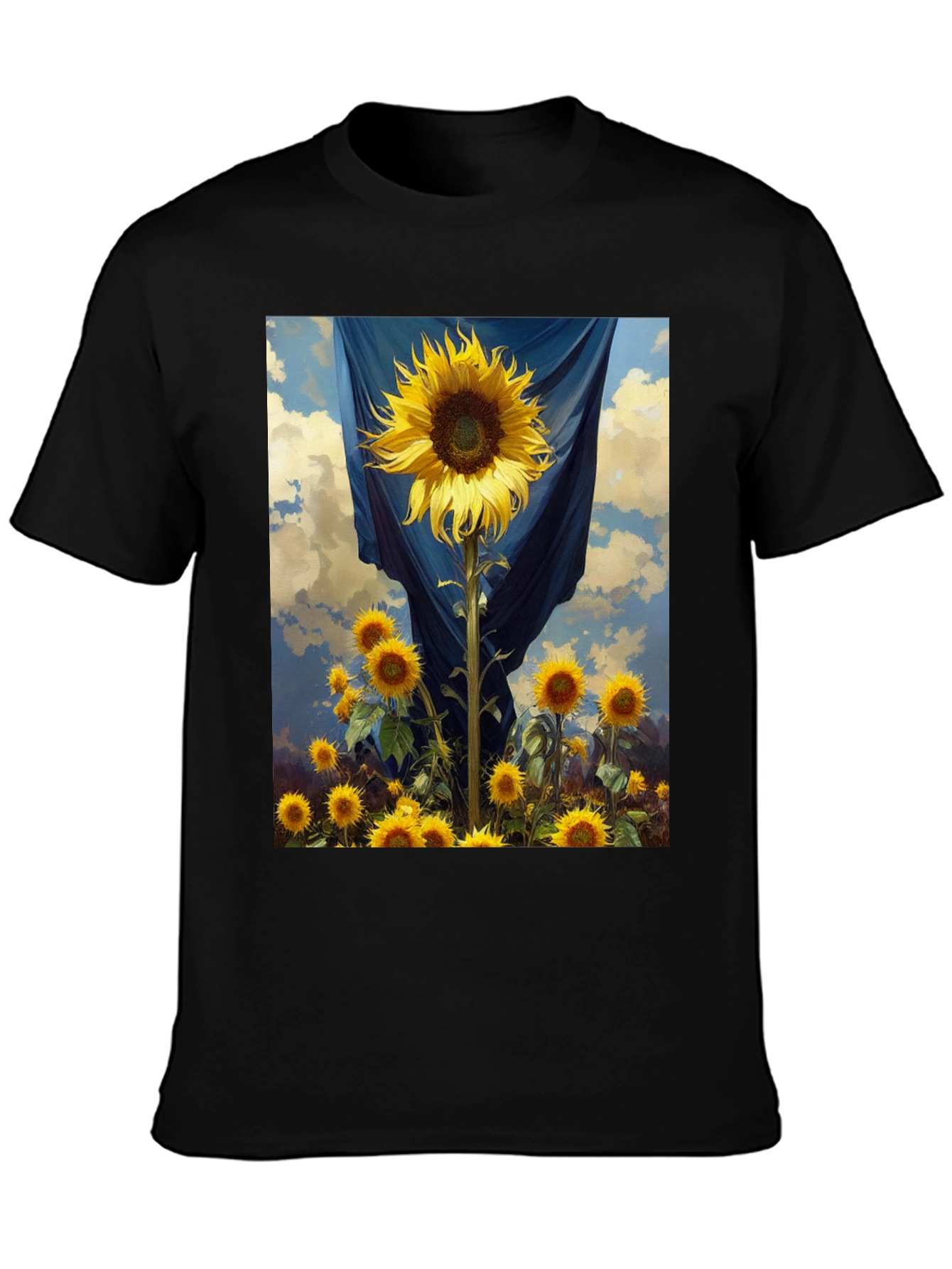 Sunflower Field Graphic Tee - Stylish Comfort